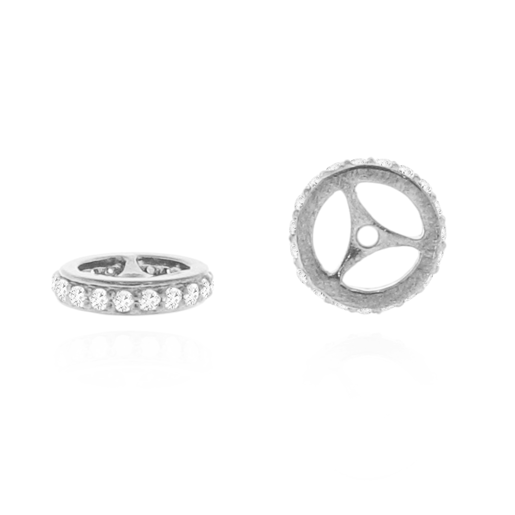 White Gold Single line Diamond Rondelle