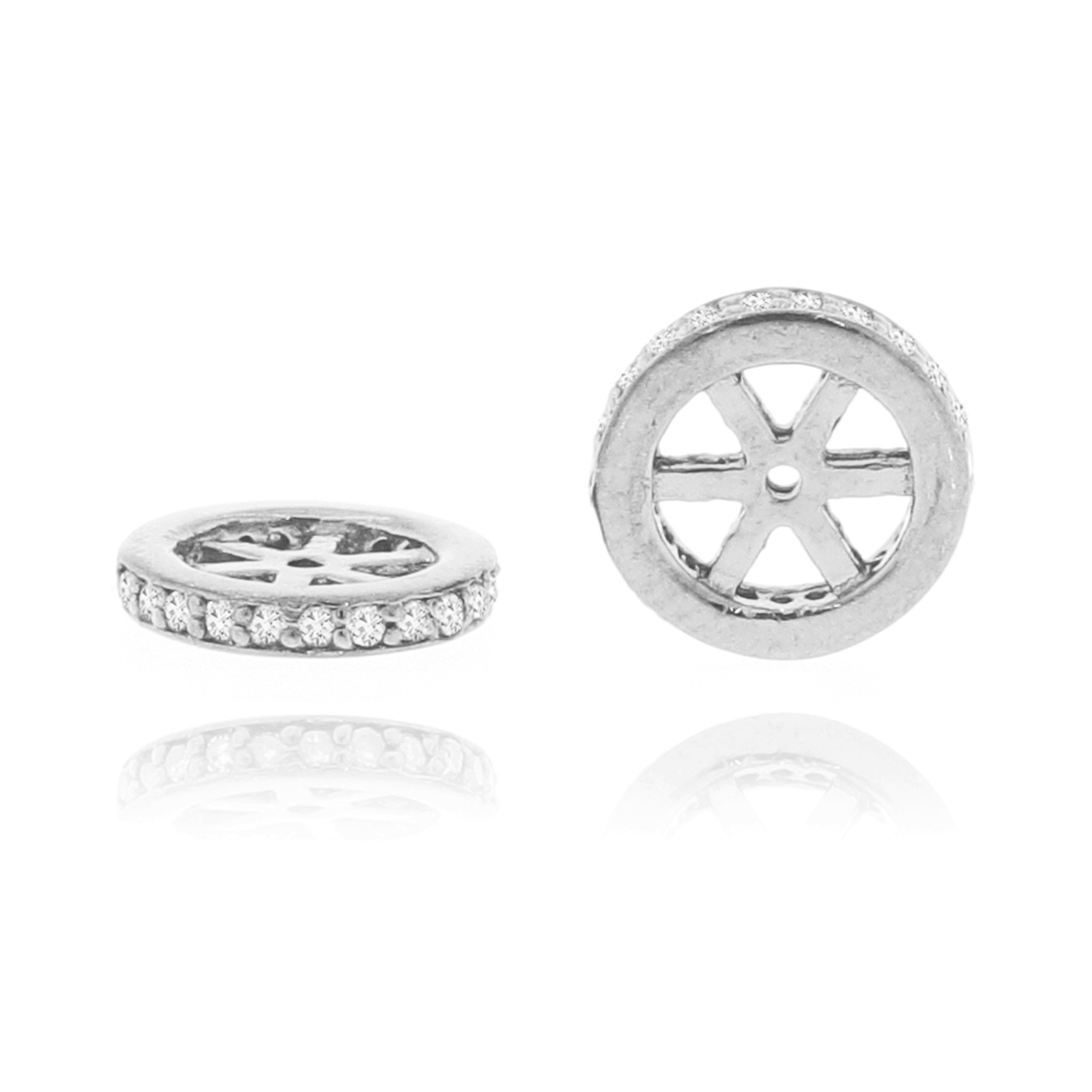 White Gold Single line Diamond Rondelle