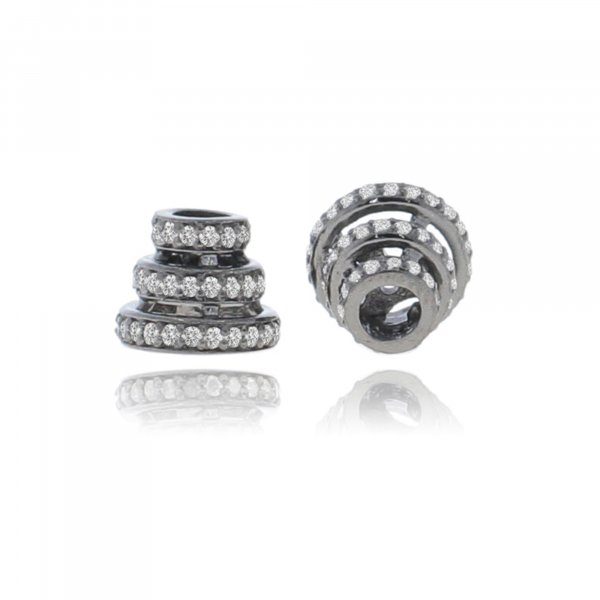 Diamond Rondelles | Gold and Sterling Silver Diamond Rondelle