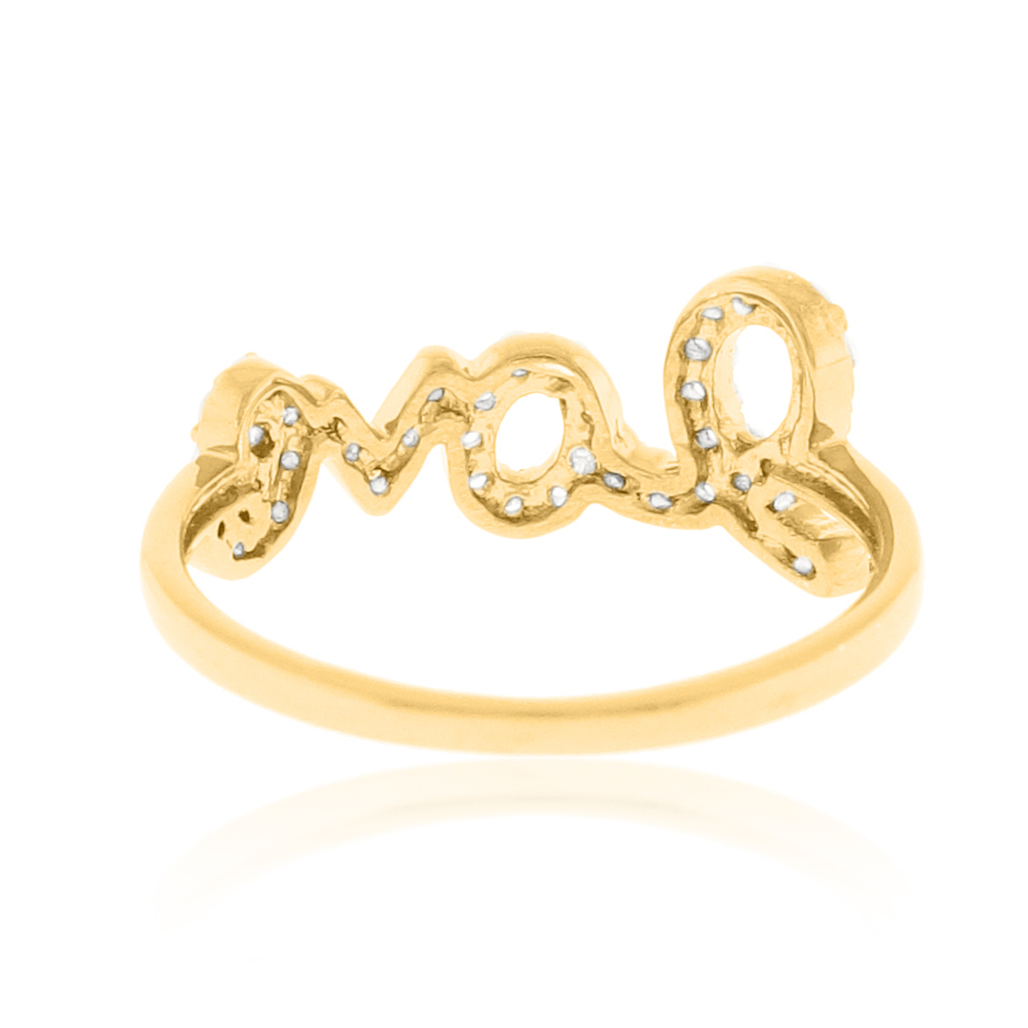 Sterling Silver Love Diamond Ring