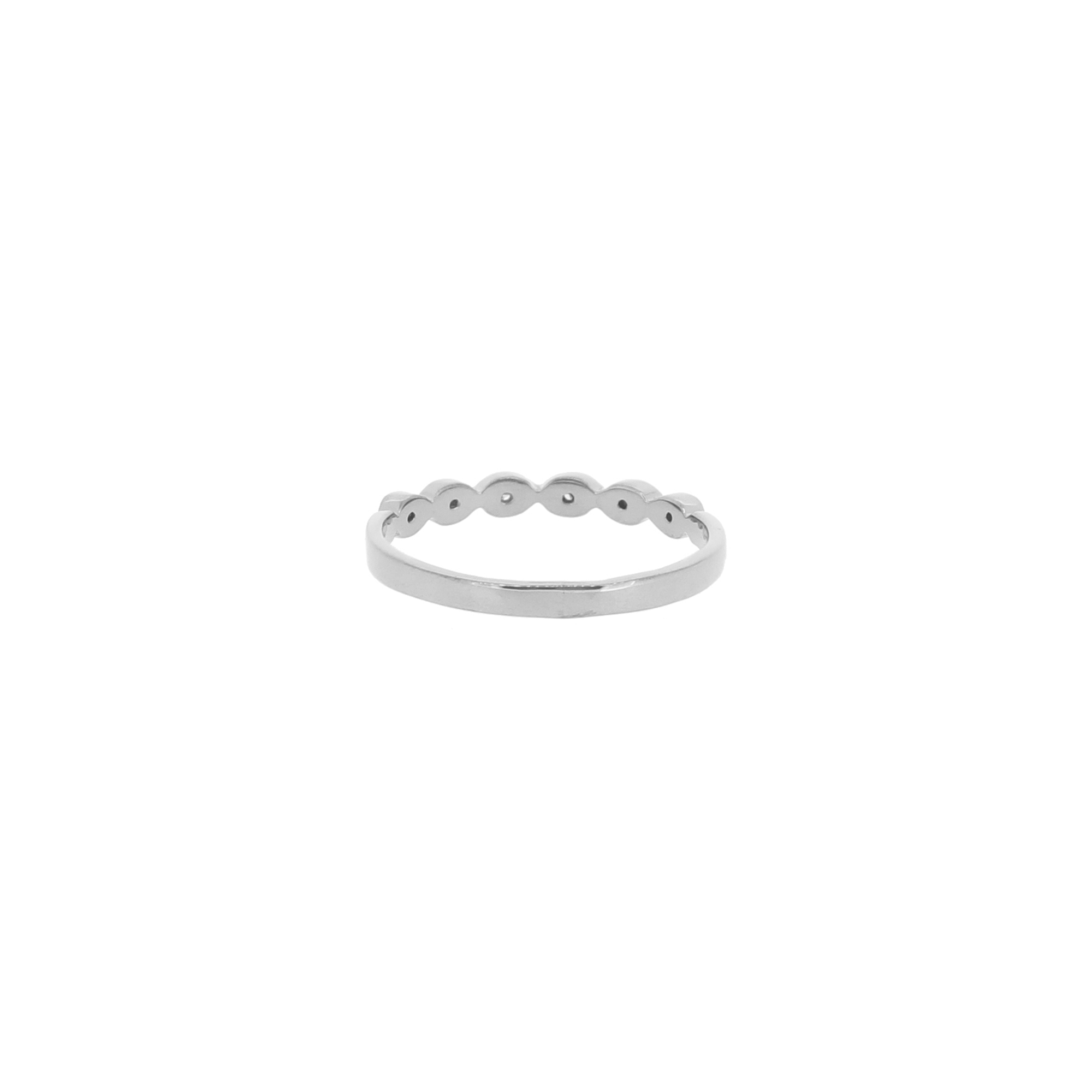 Sterling Silver Diamond Band Ring