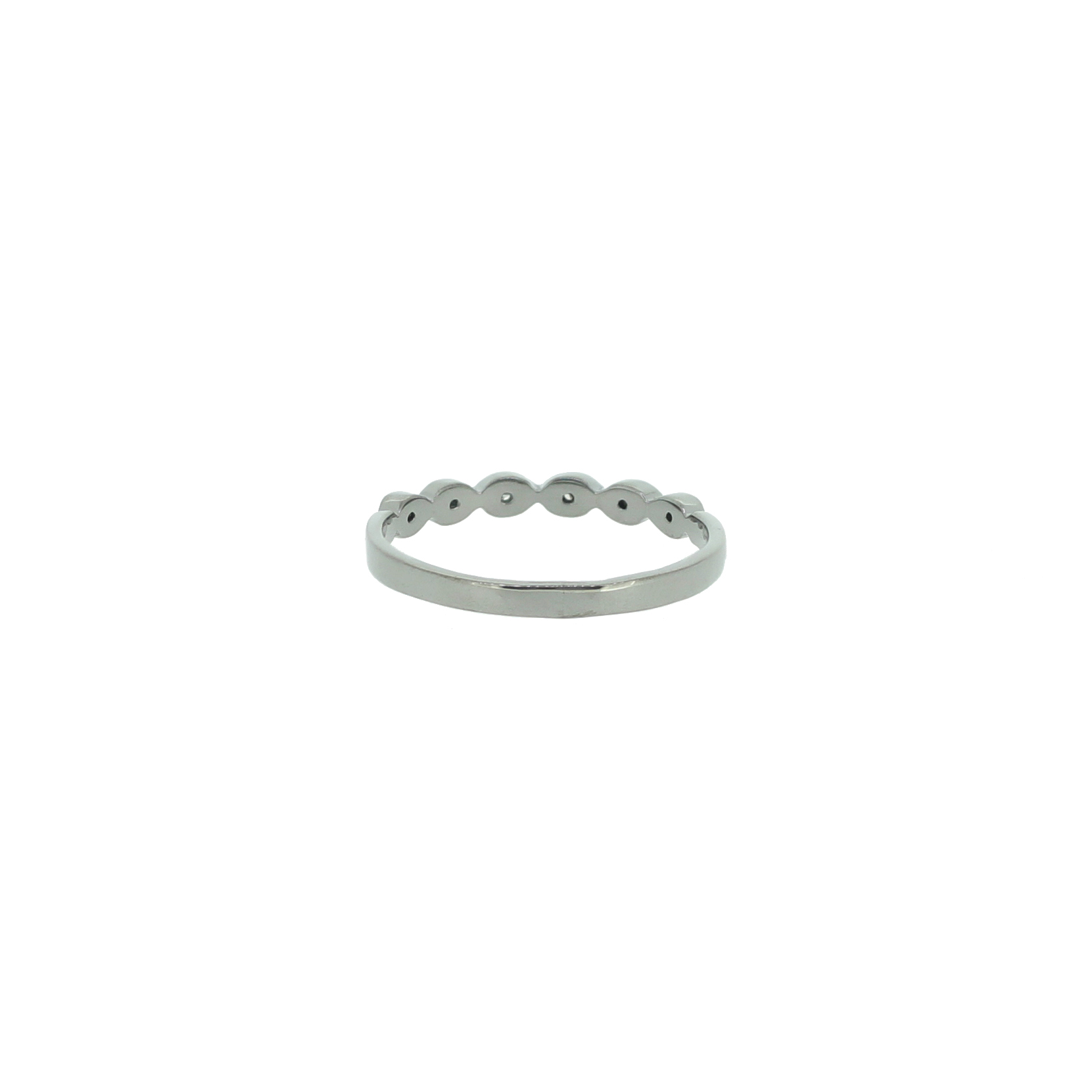 Sterling Silver Diamond Band Ring