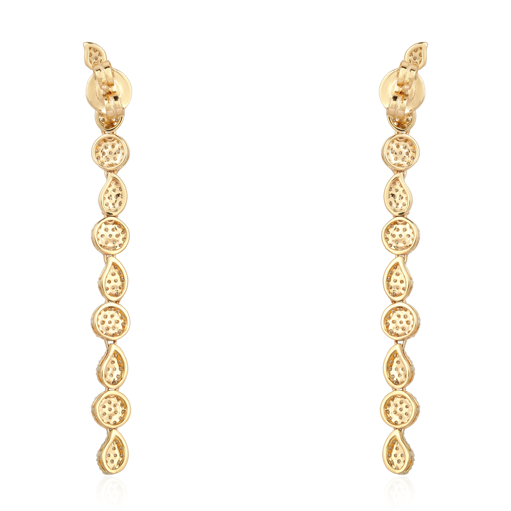 Yellow Gold Diamond Dangles