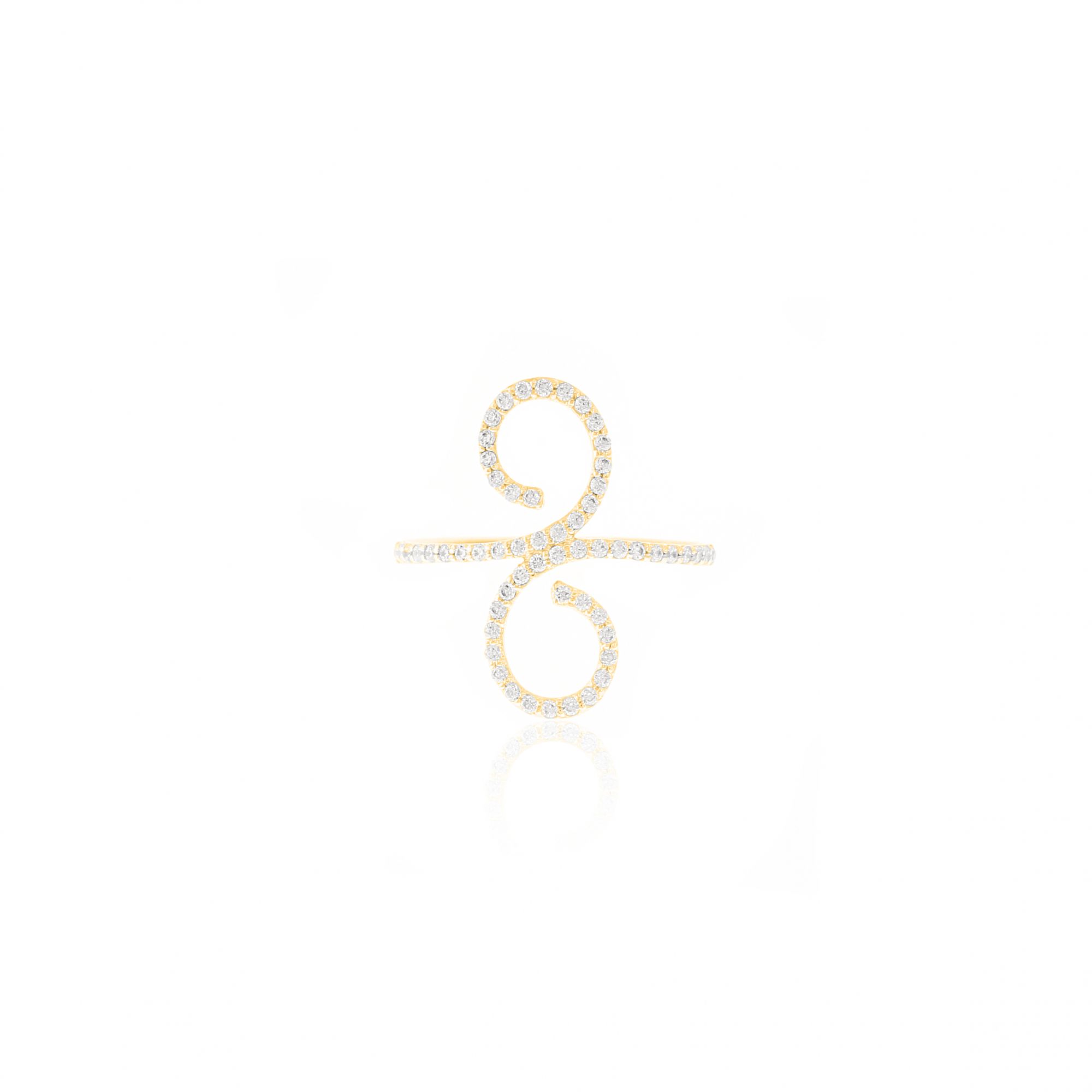 Sterling Silver Infinity Diamond Classic Ring