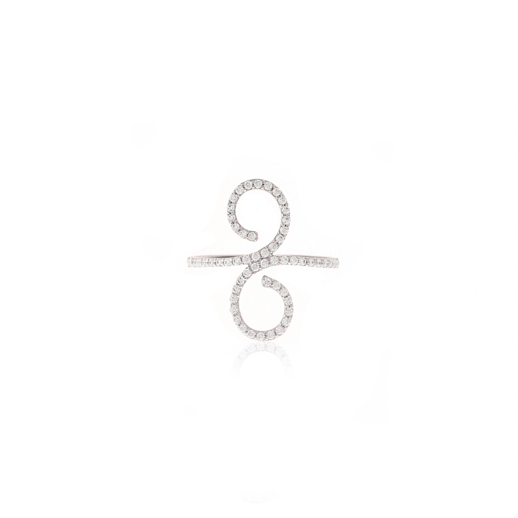 Sterling Silver Infinity Diamond Classic Ring