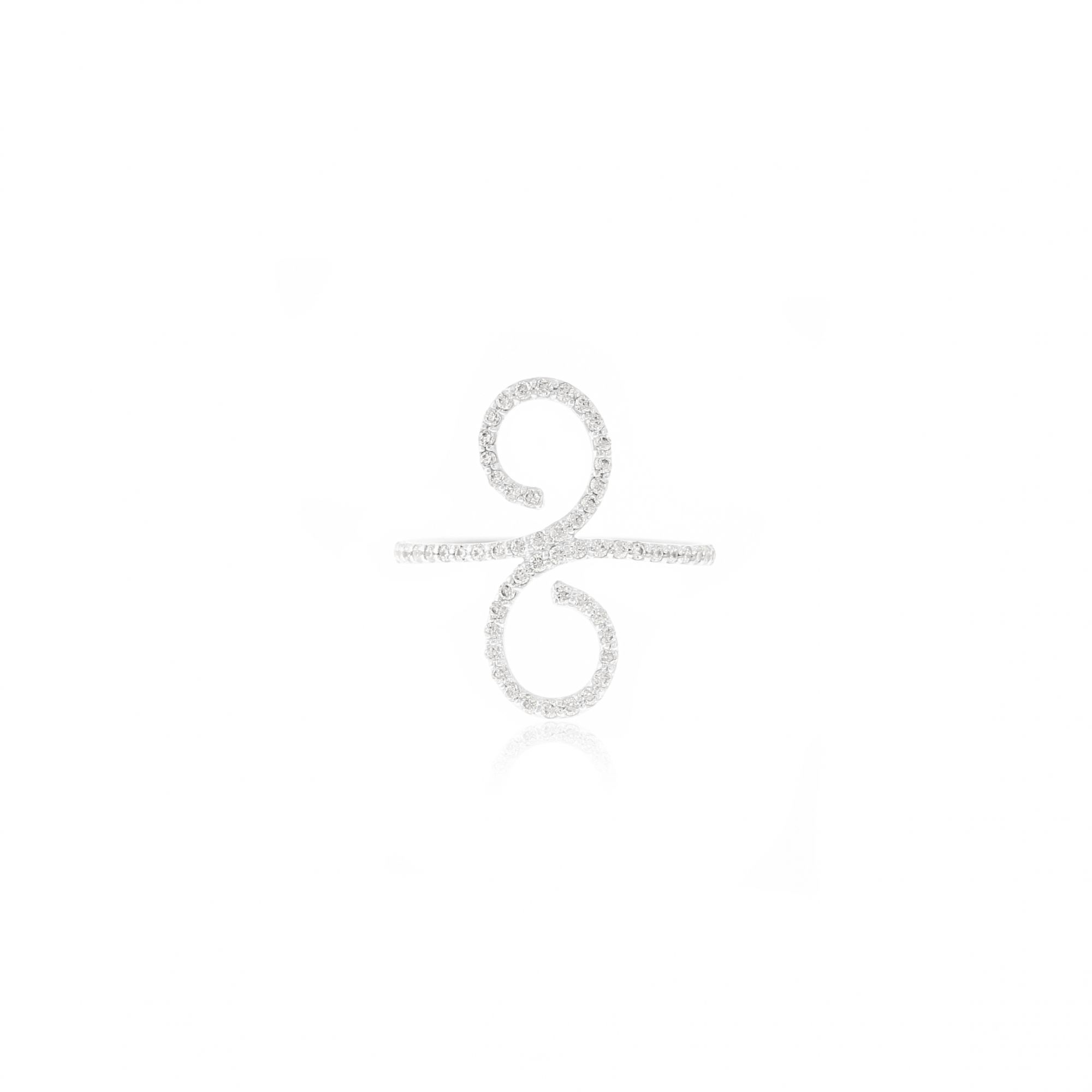 Sterling Silver Infinity Diamond Classic Ring