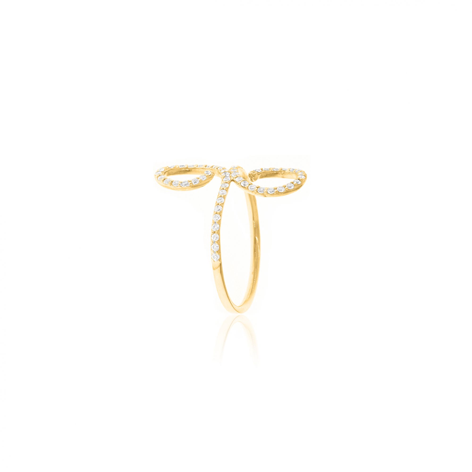 Sterling Silver Infinity Diamond Classic Ring