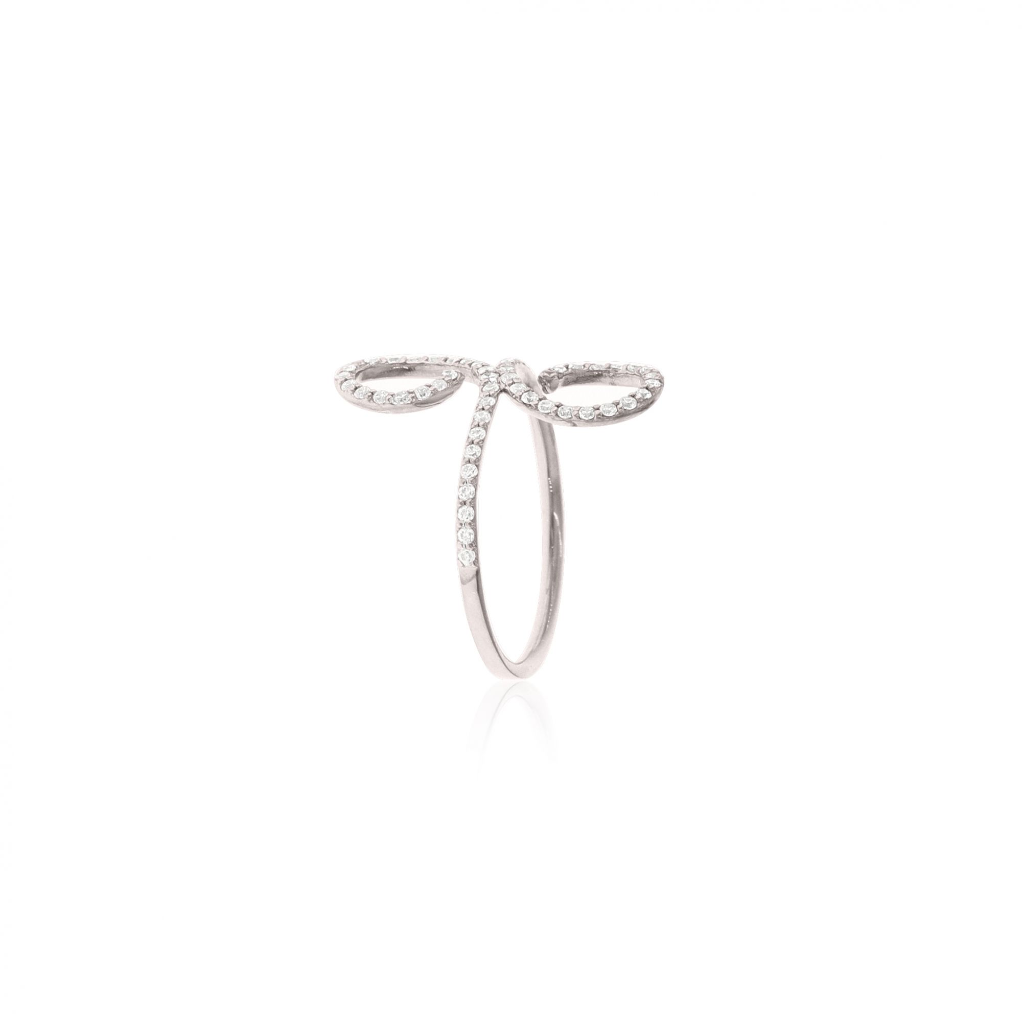 Sterling Silver Infinity Diamond Classic Ring