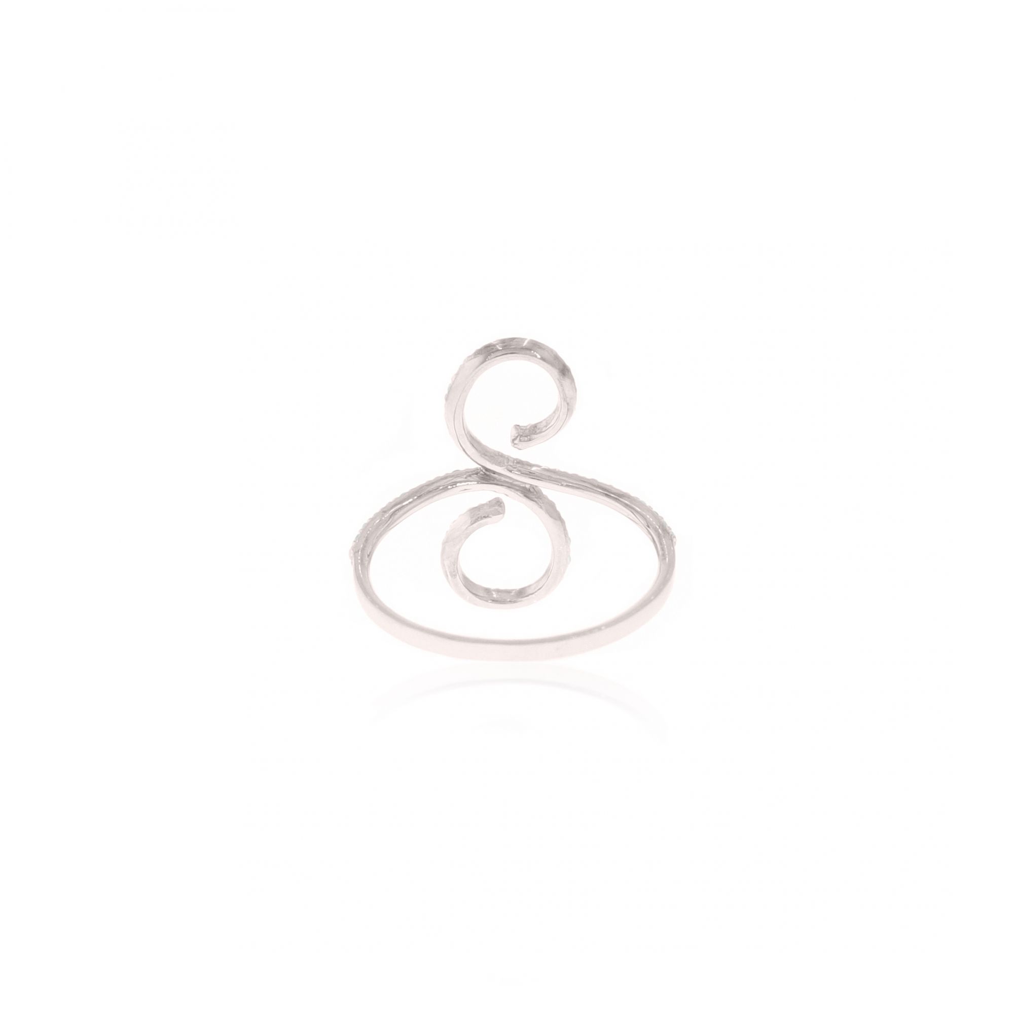 Sterling Silver Infinity Diamond Classic Ring