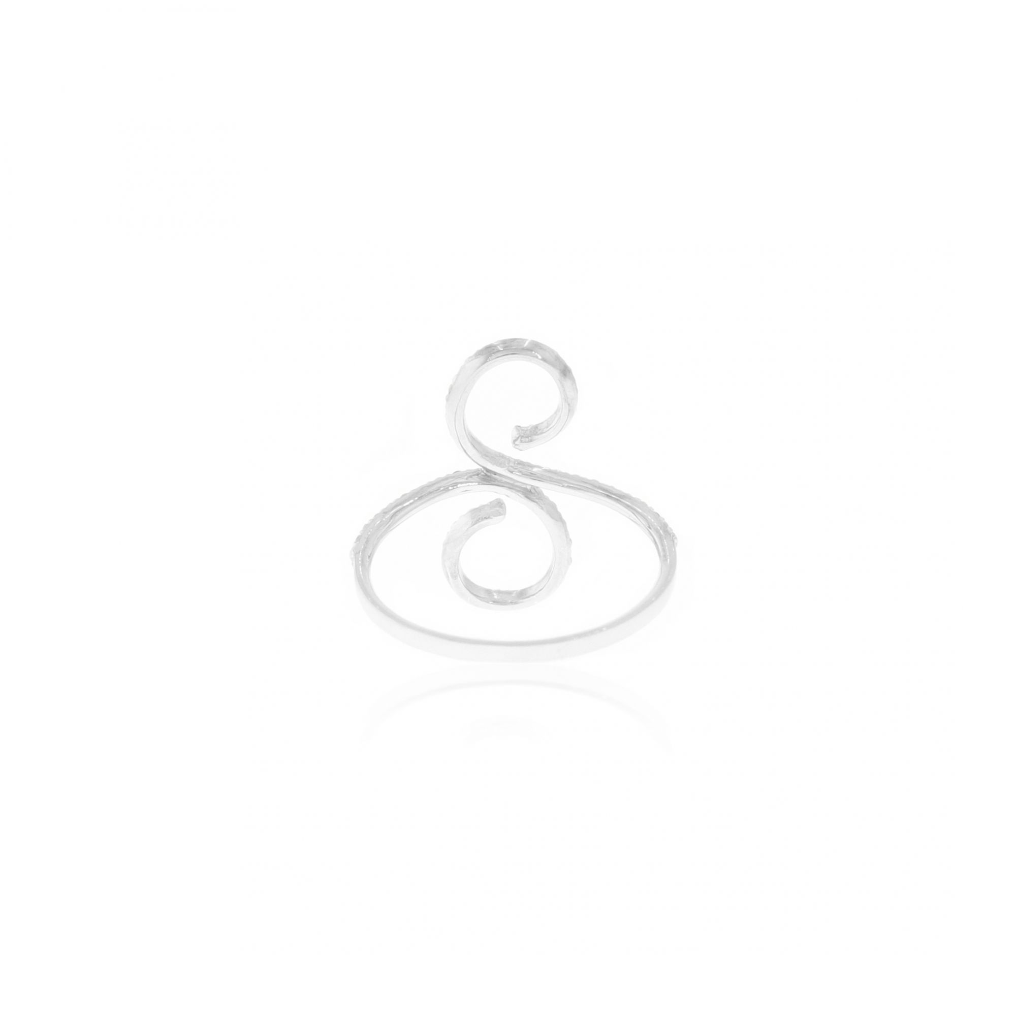Sterling Silver Infinity Diamond Classic Ring