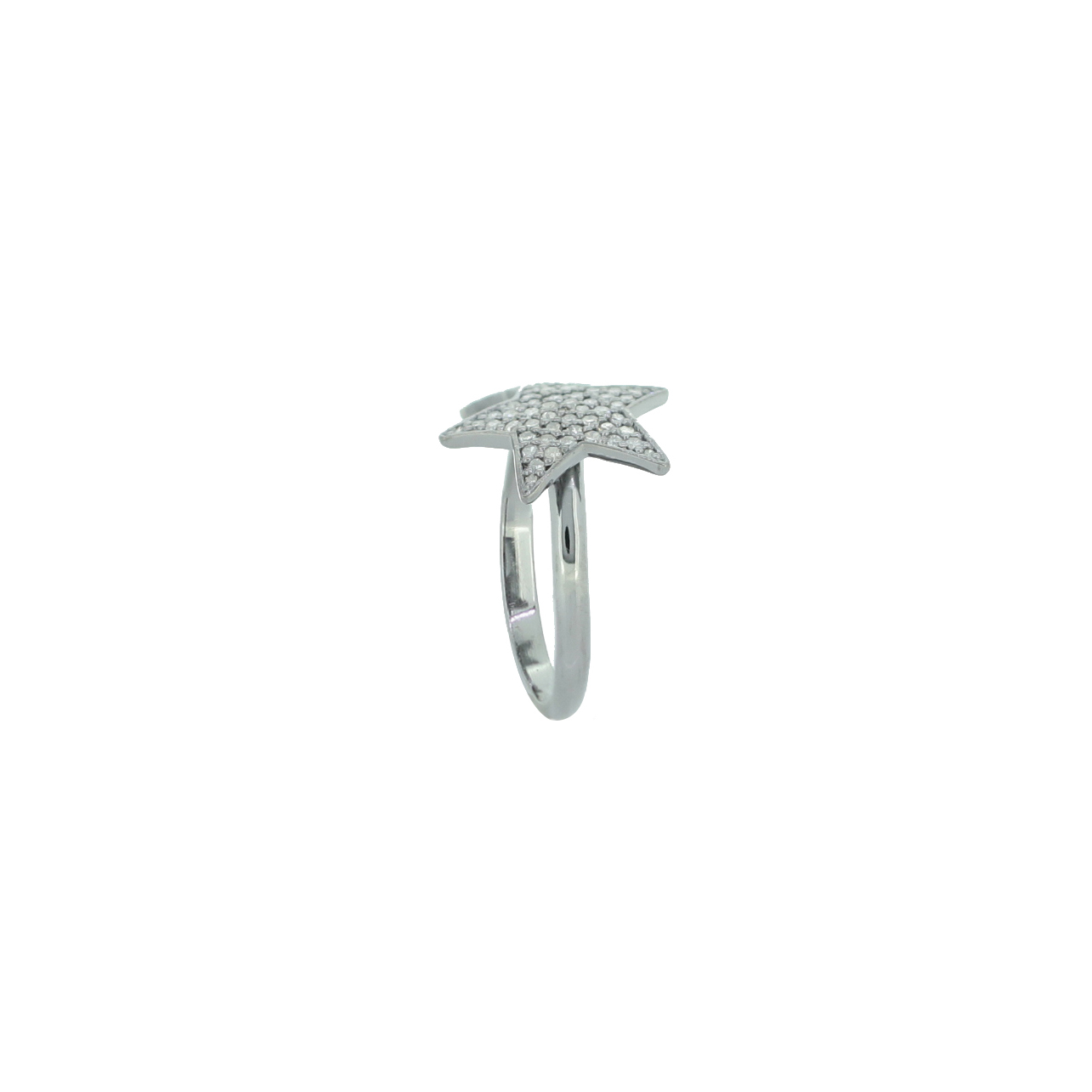 Sterling Silver Star Gap Ring