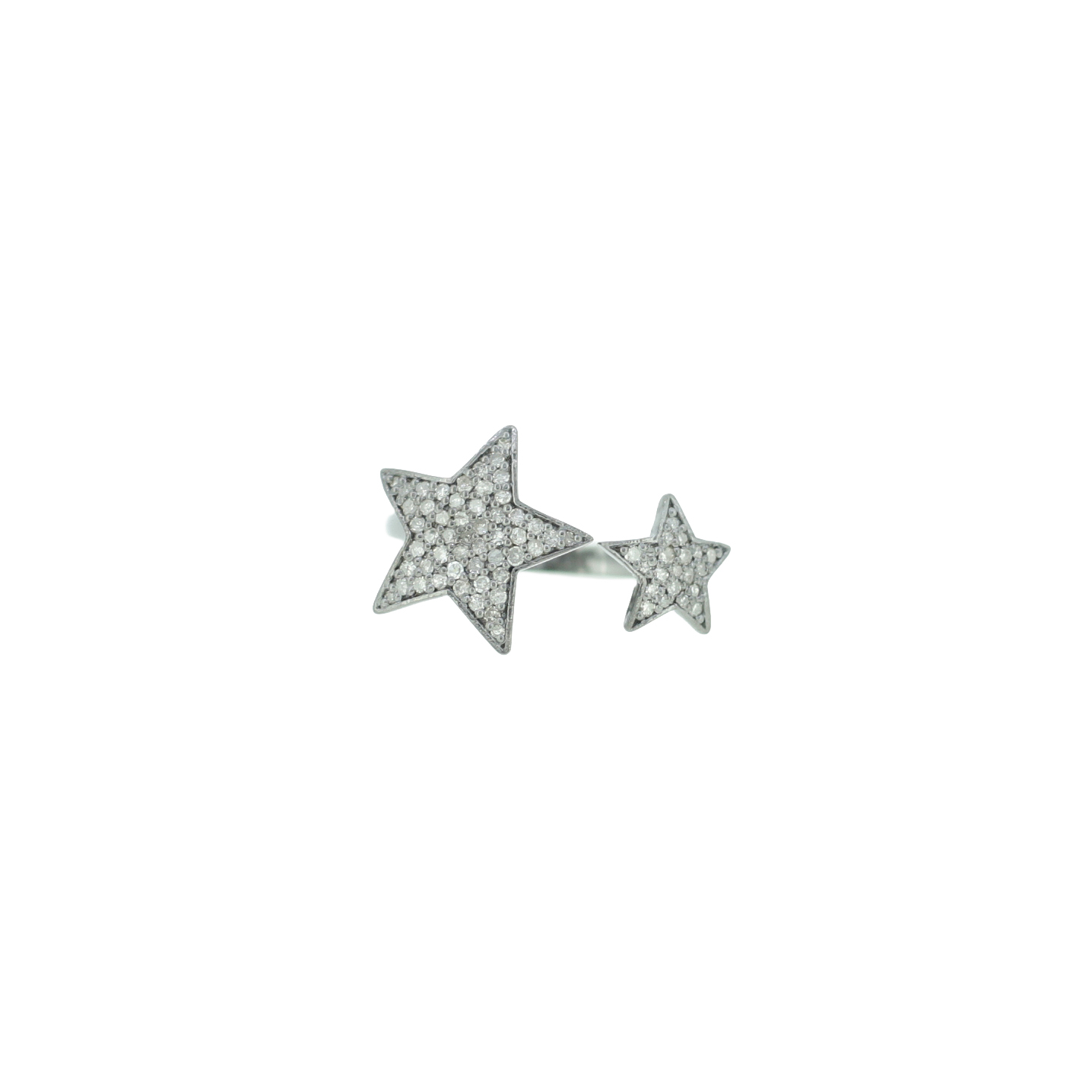 Sterling Silver Star Gap Ring