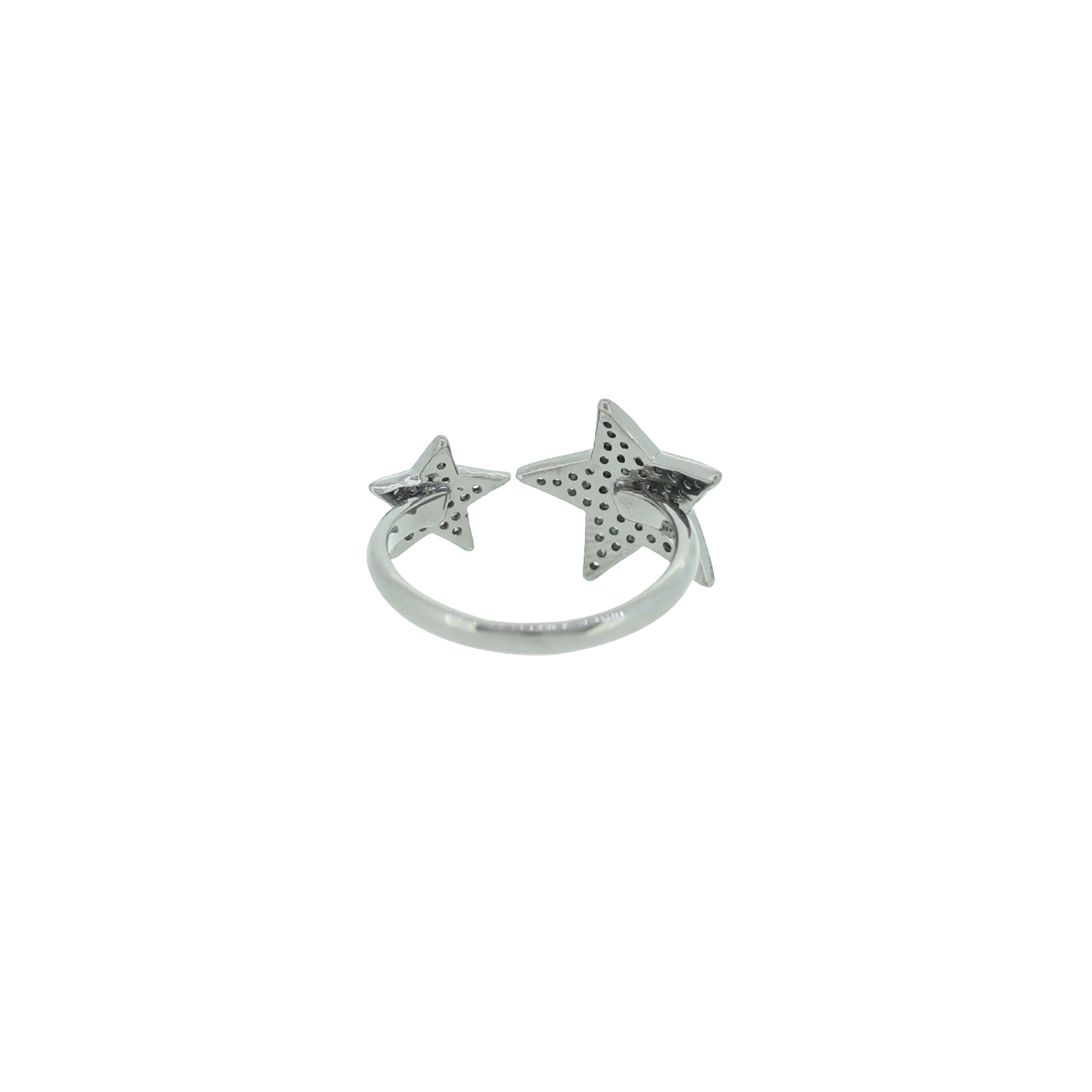Sterling Silver Star Gap Ring