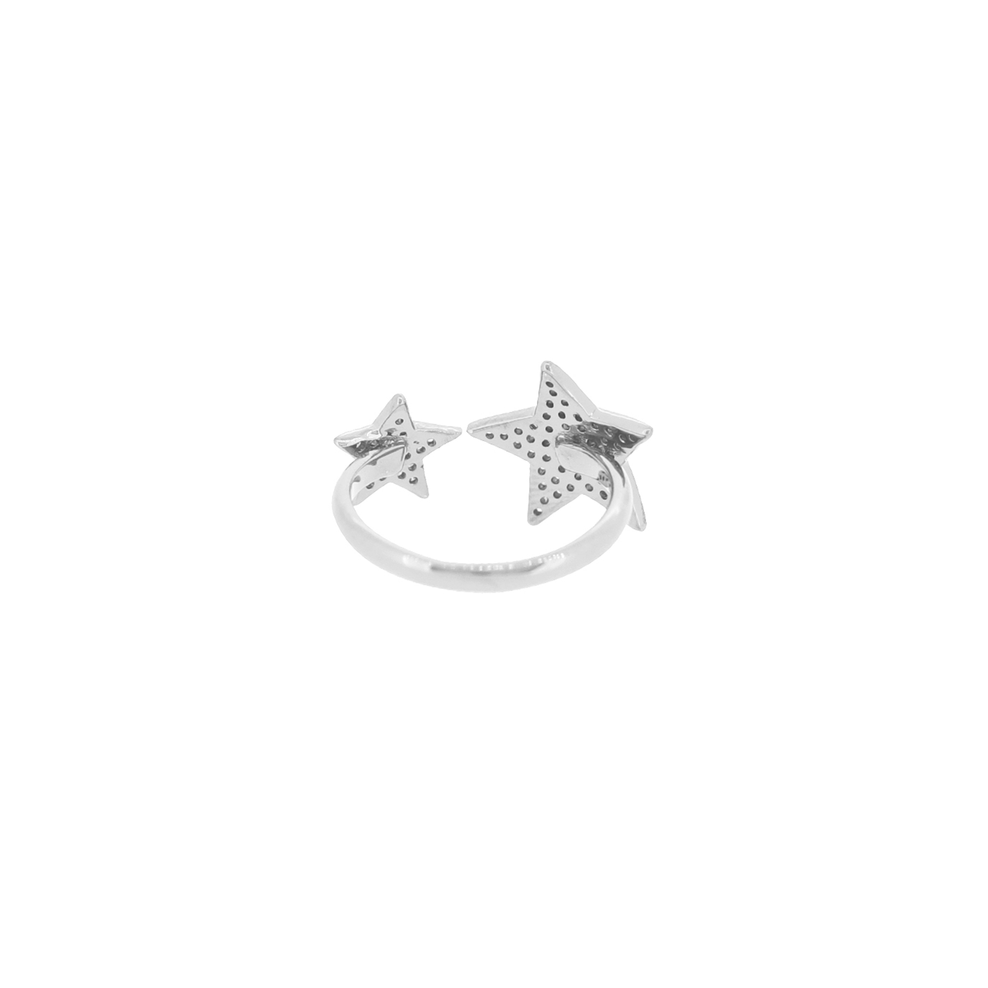 Sterling Silver Star Gap Ring