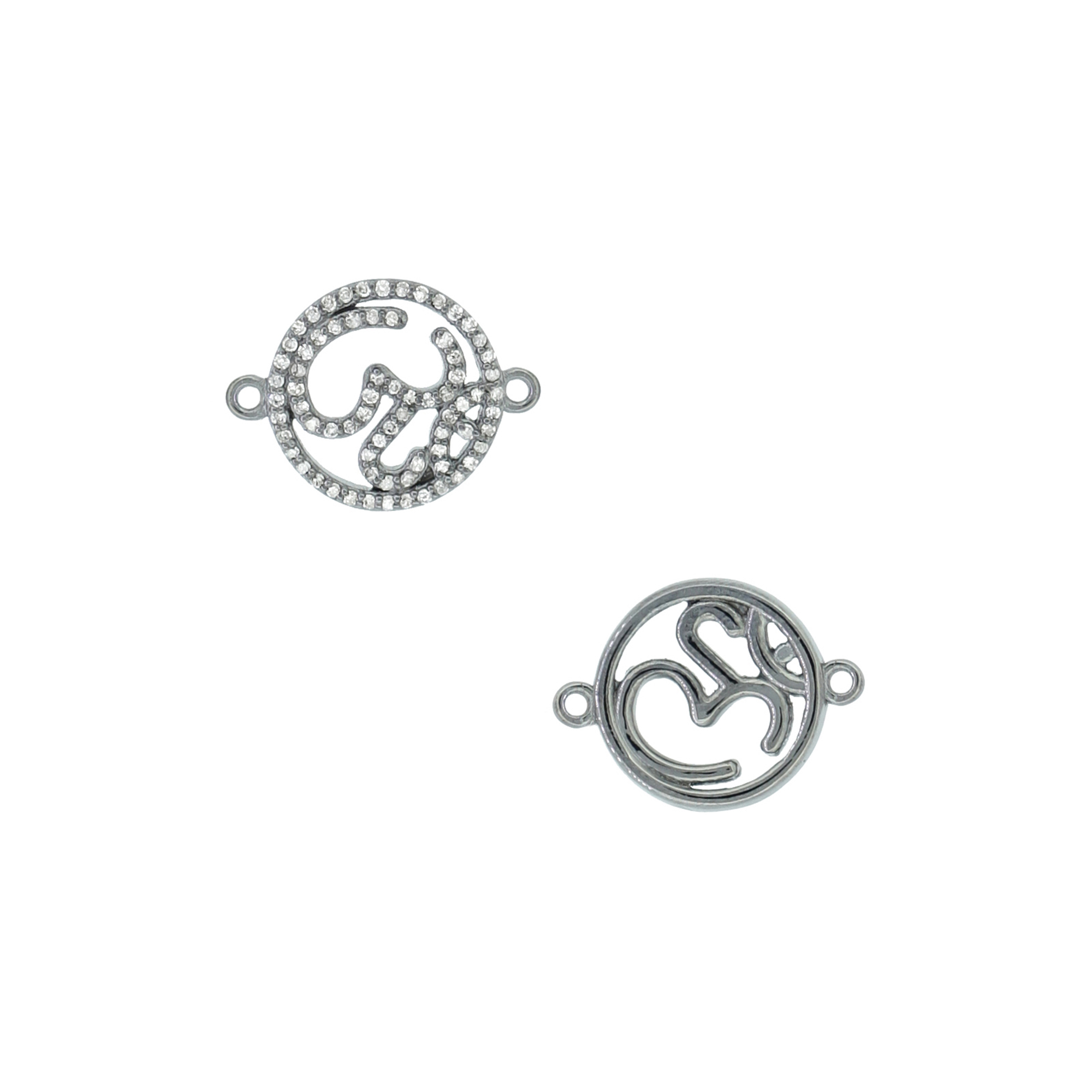 Sterling Silver Diamond OM Connector