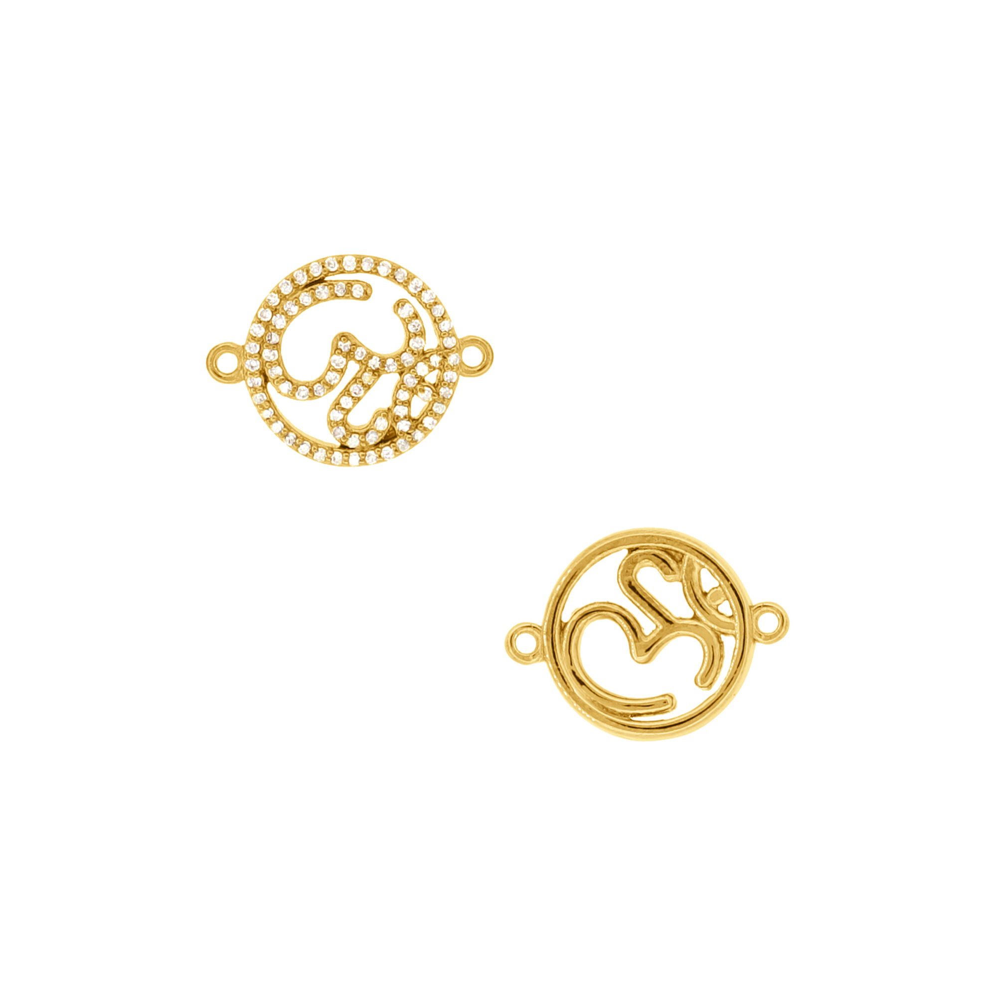 Yellow Gold Diamond OM Connector