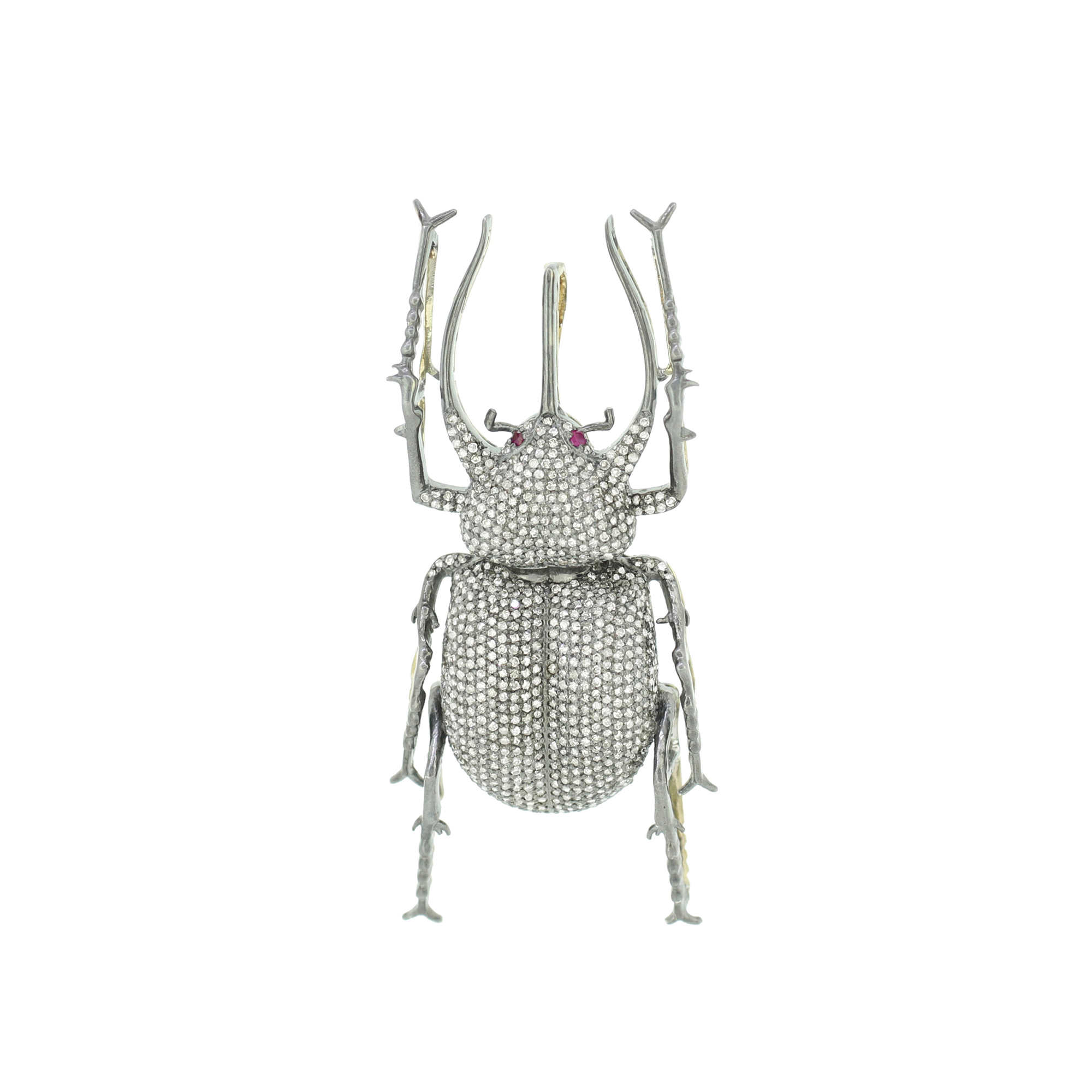 Sterling Silver Diamond Fly Brooch