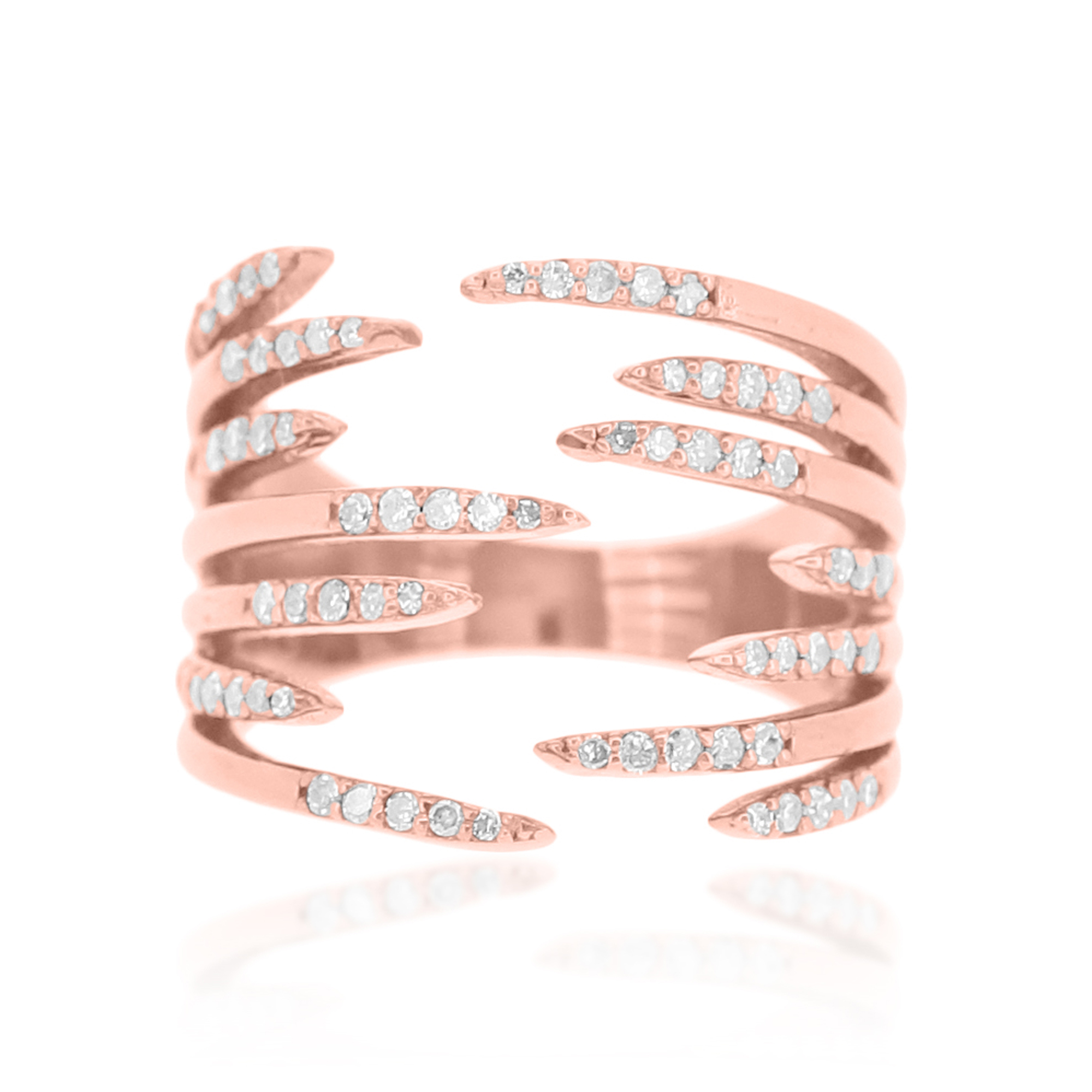 Sterling Silver Gap Diamond Ring