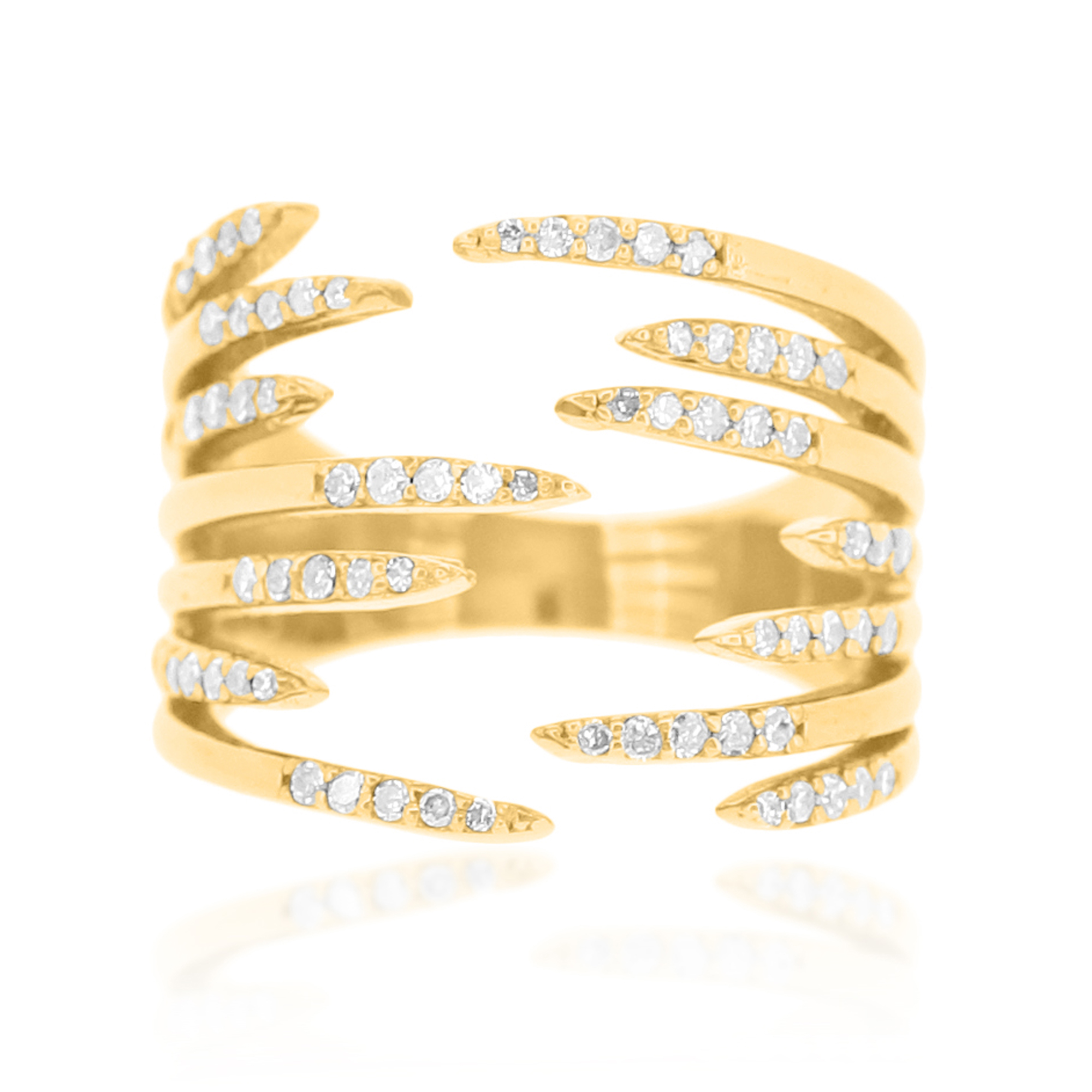 Sterling Silver Gap Diamond Ring