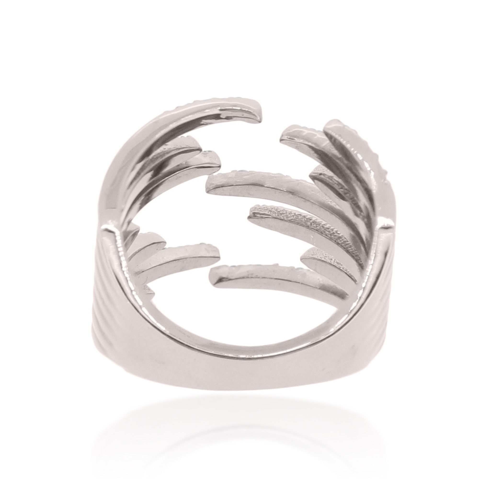 Sterling Silver Gap Diamond Ring