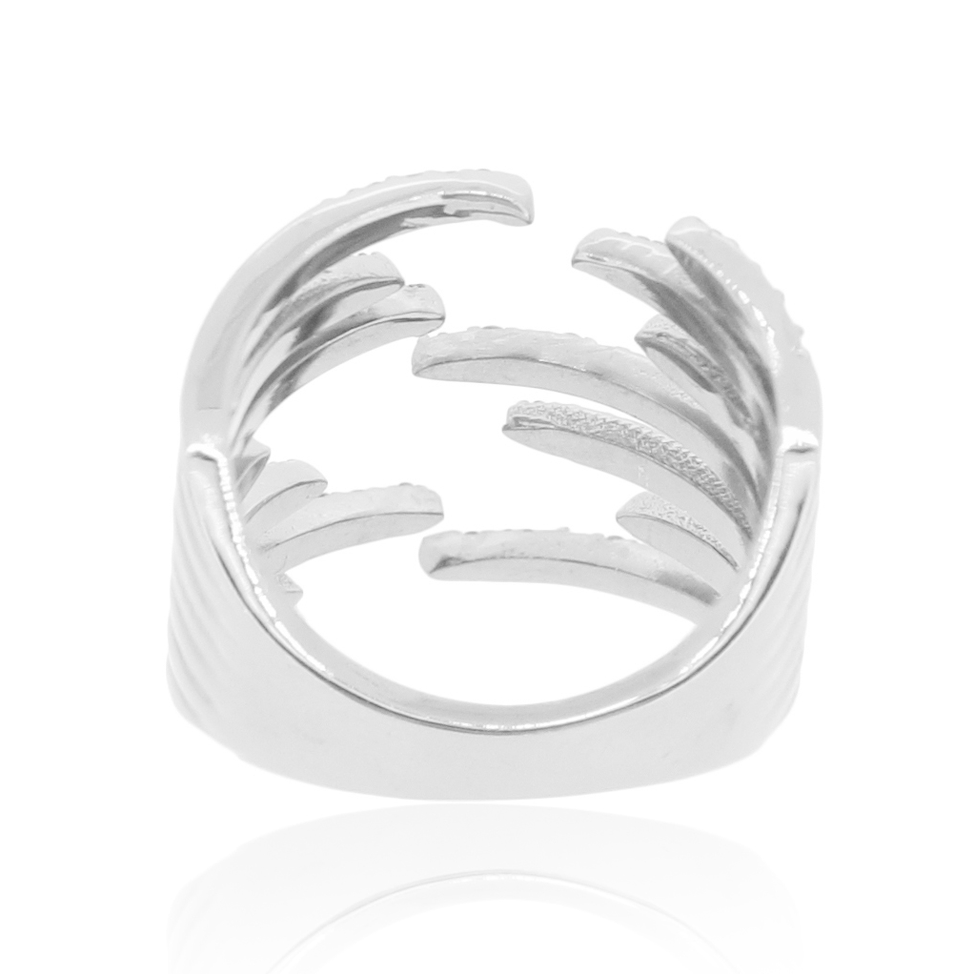 Sterling Silver Gap Diamond Ring