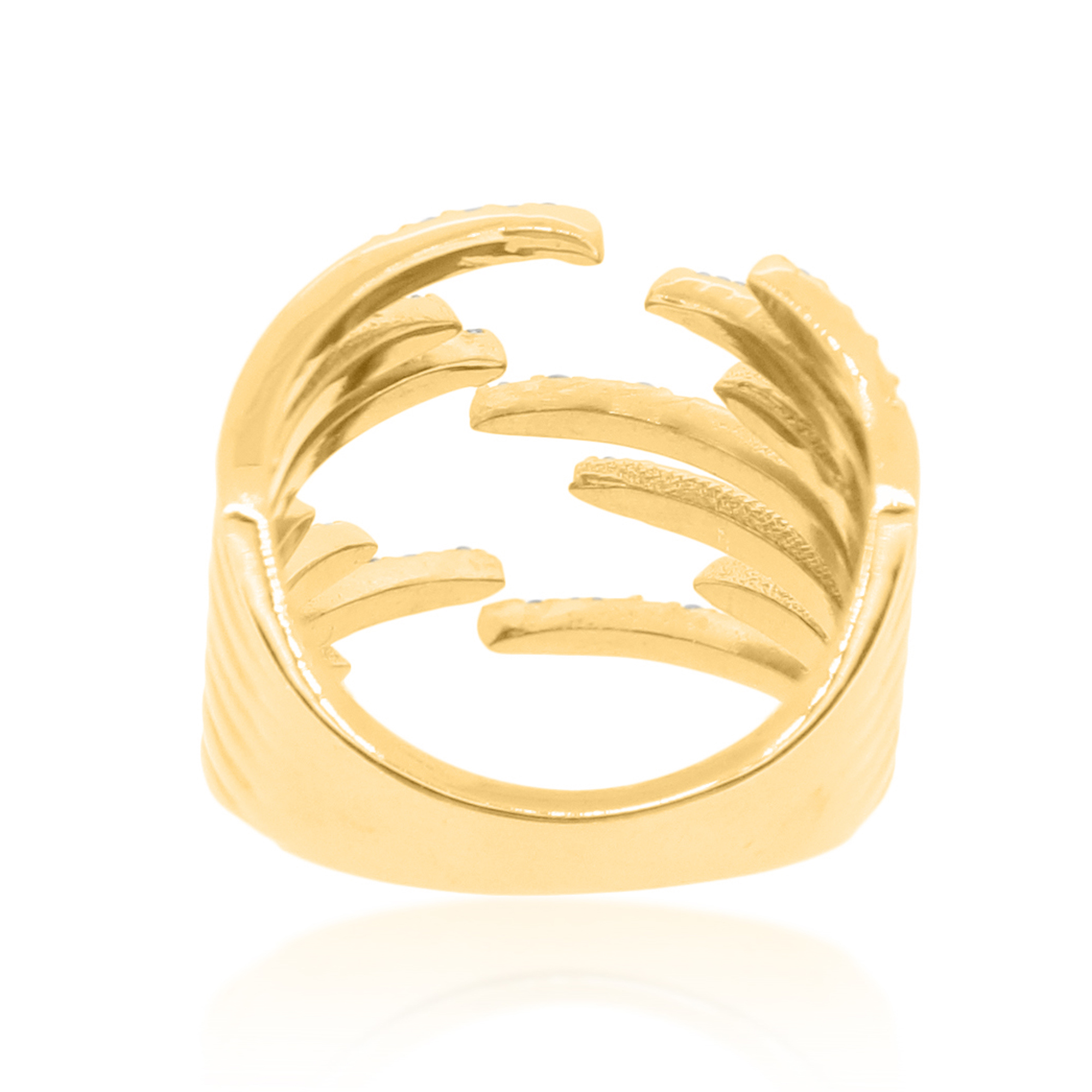 Sterling Silver Gap Diamond Ring