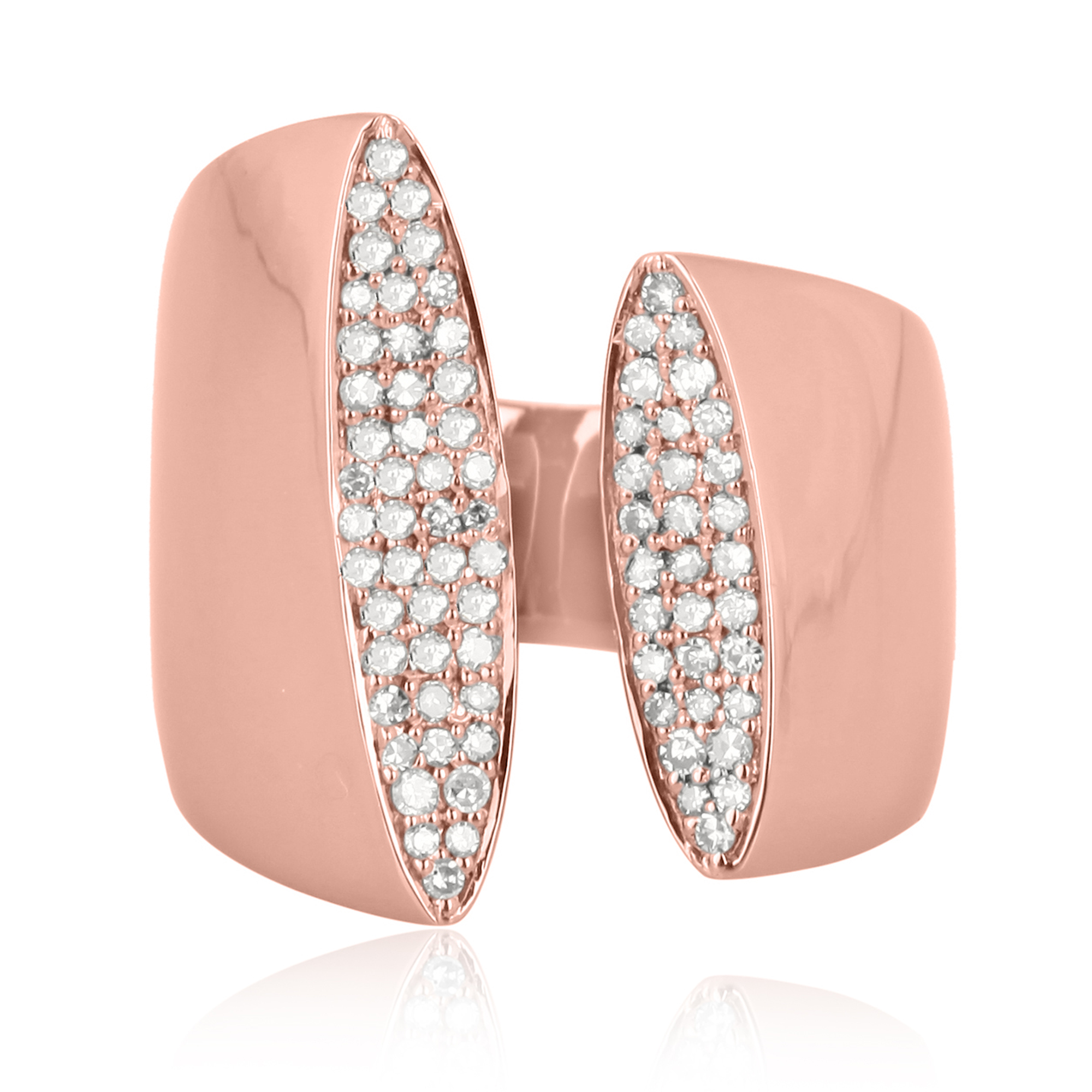 Sterling Silver Gap Diamond Ring