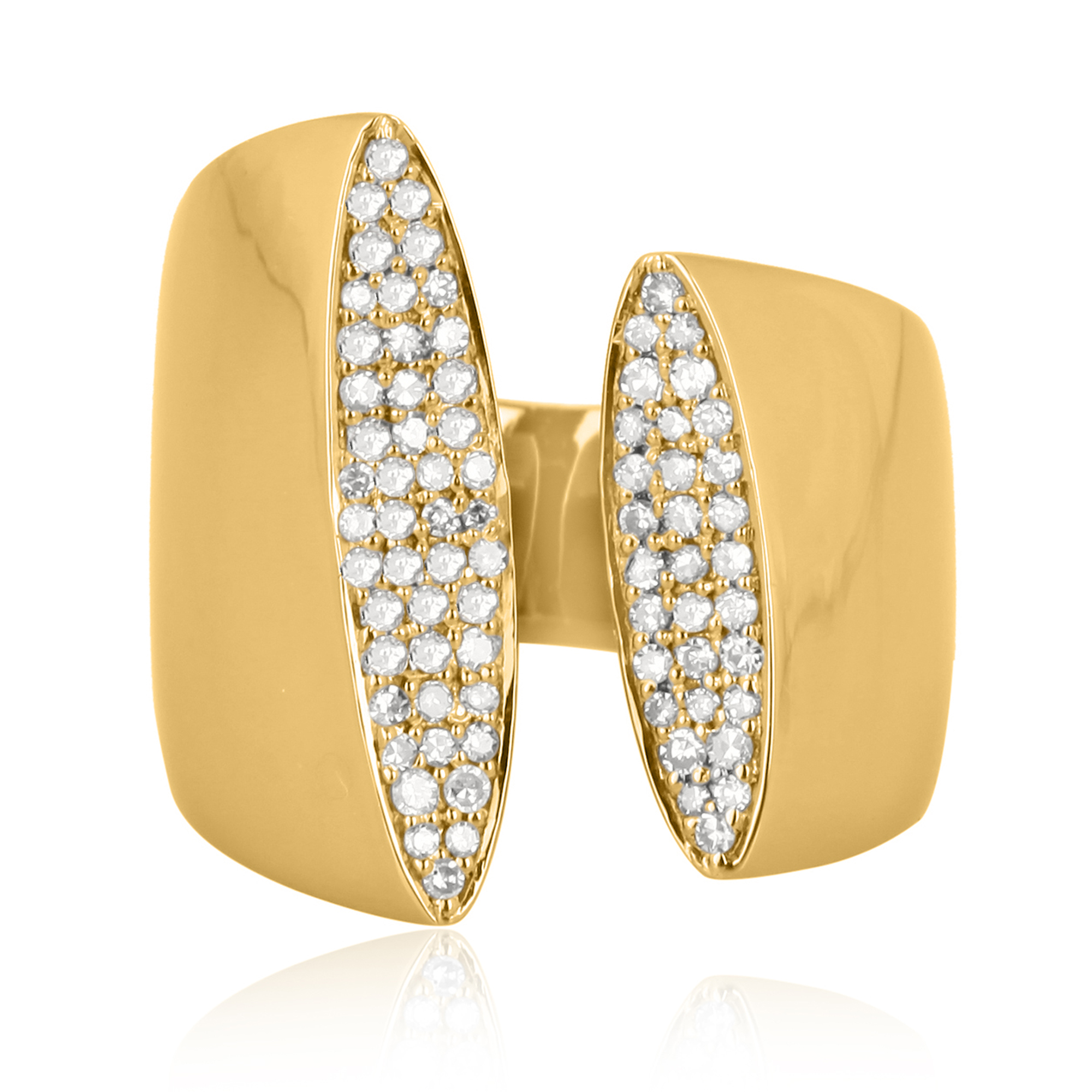 Sterling Silver Gap Diamond Ring