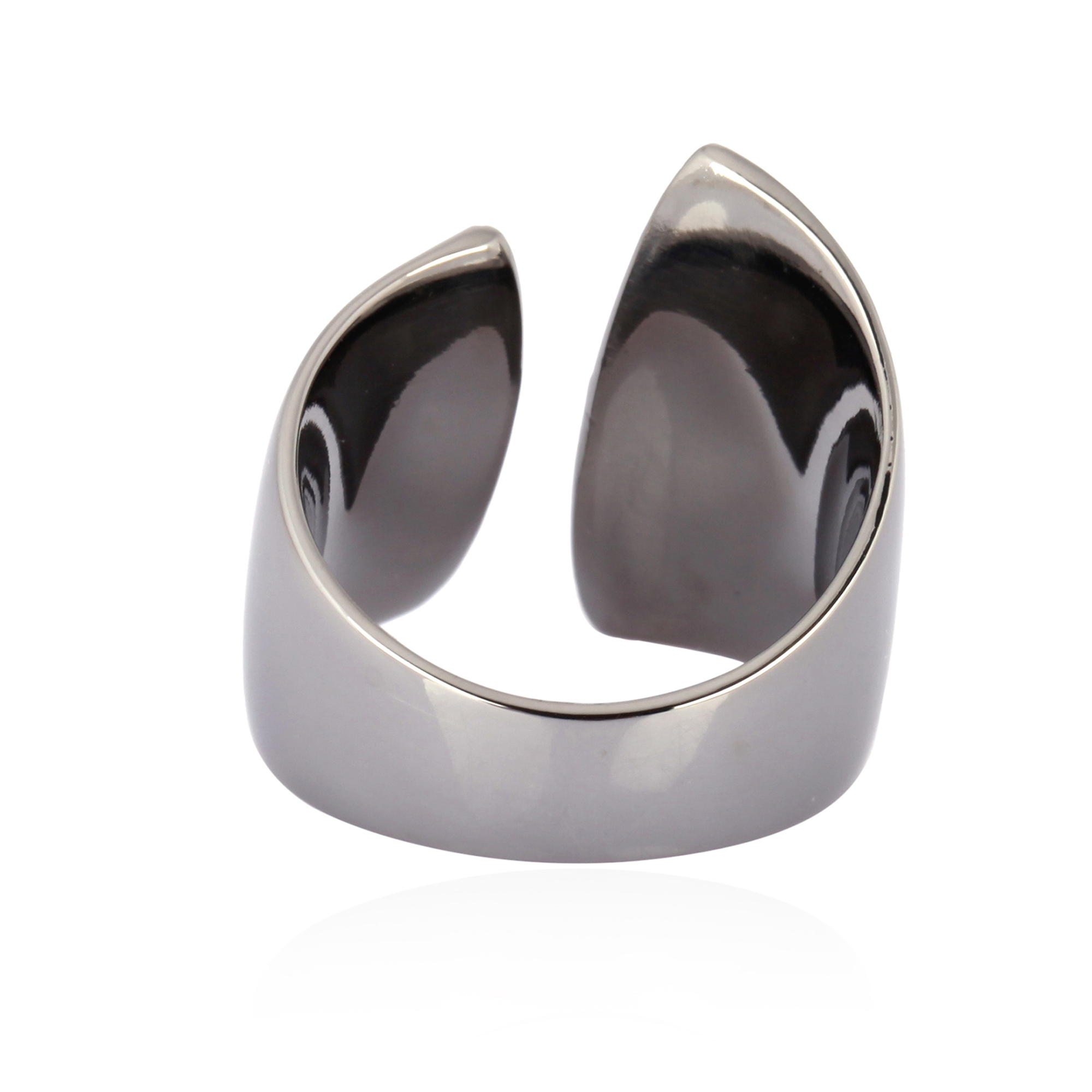 Sterling Silver Gap Diamond Ring