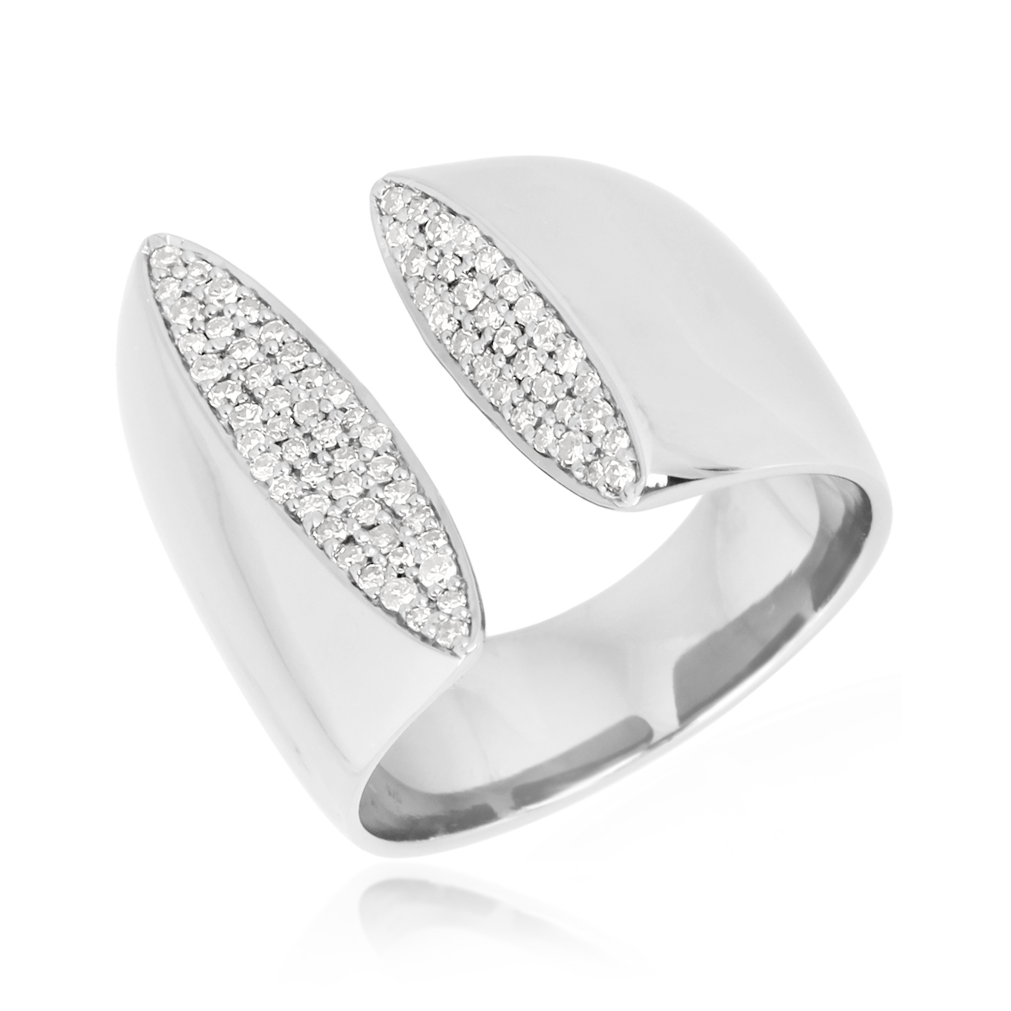 Sterling Silver Gap Diamond Ring