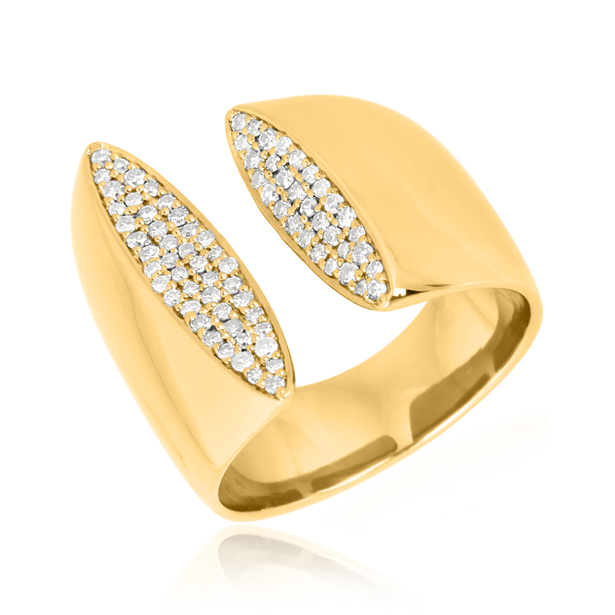 Sterling Silver Gap Diamond Ring