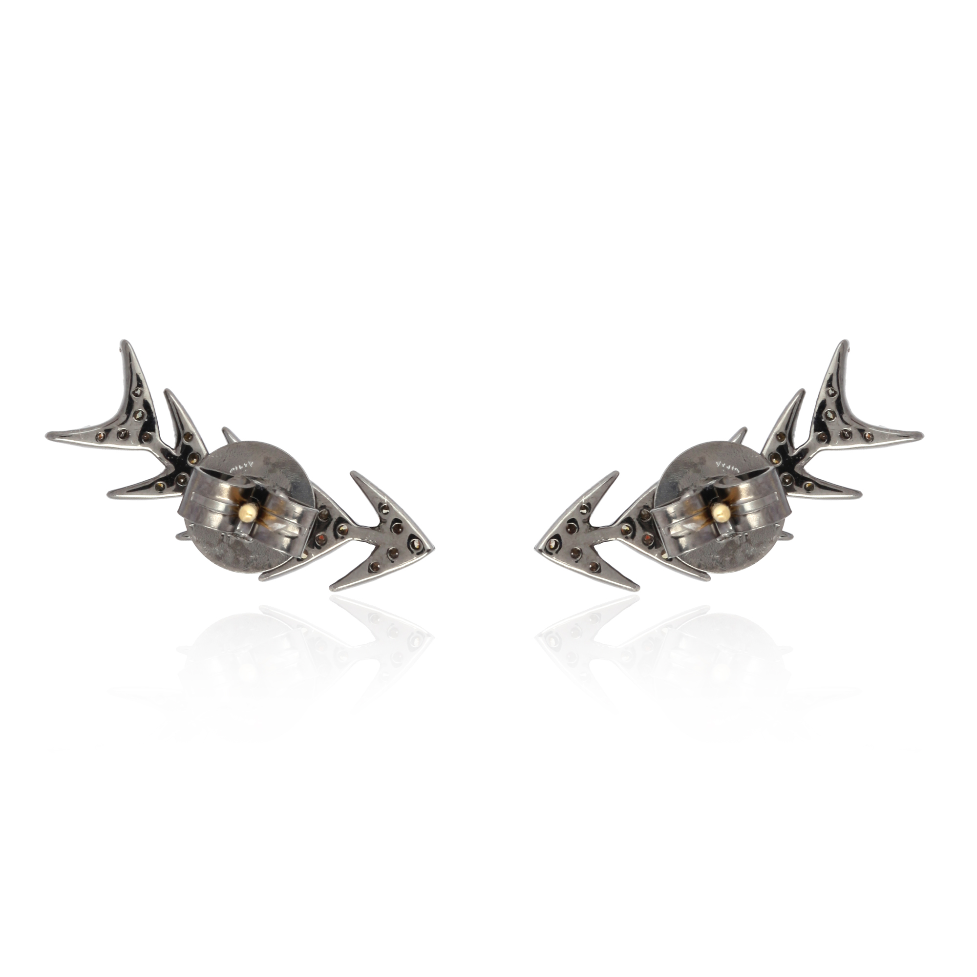 Sterling Silver Diamond Arrow Climber Earrings