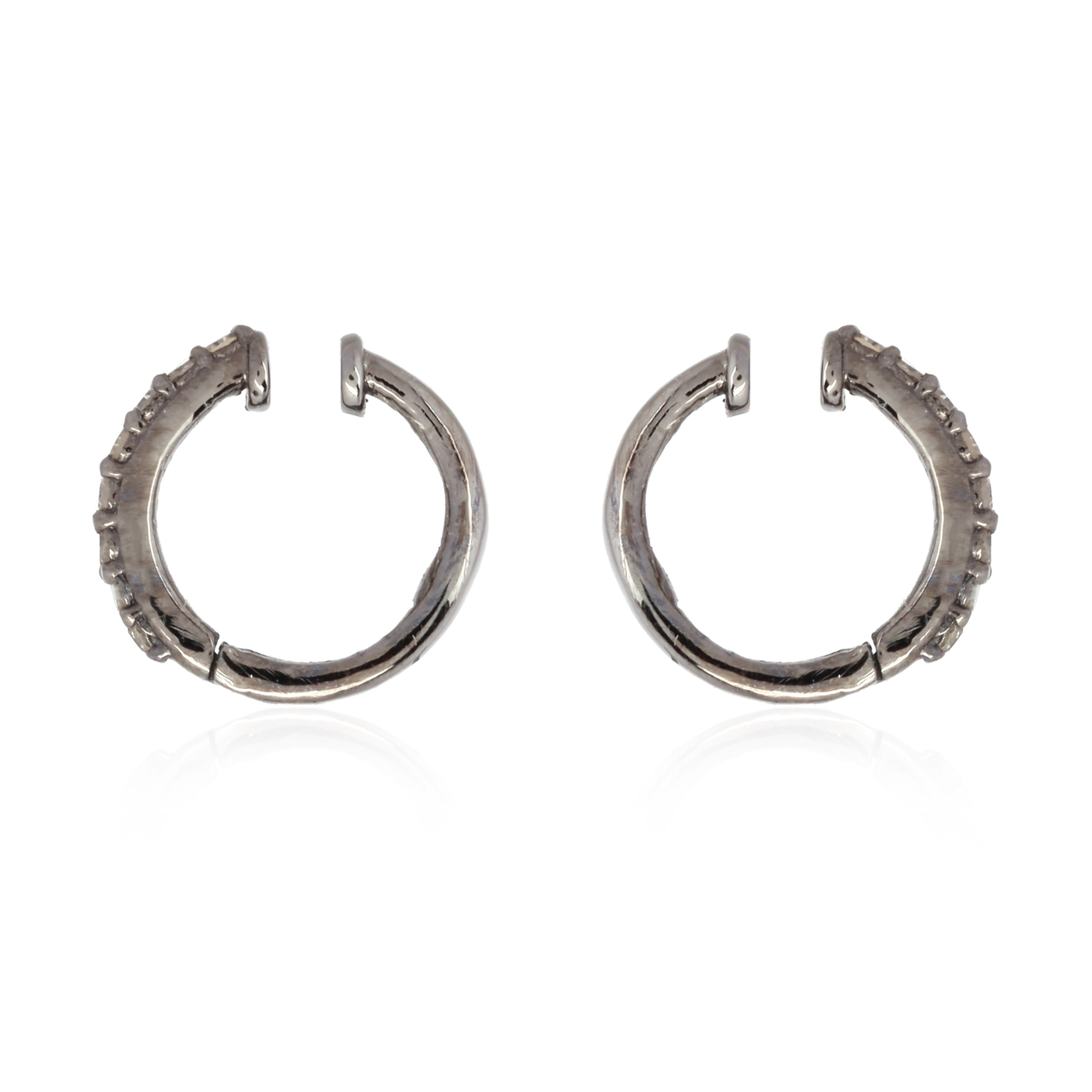 Sterling Silver Diamond Ear Cuffs