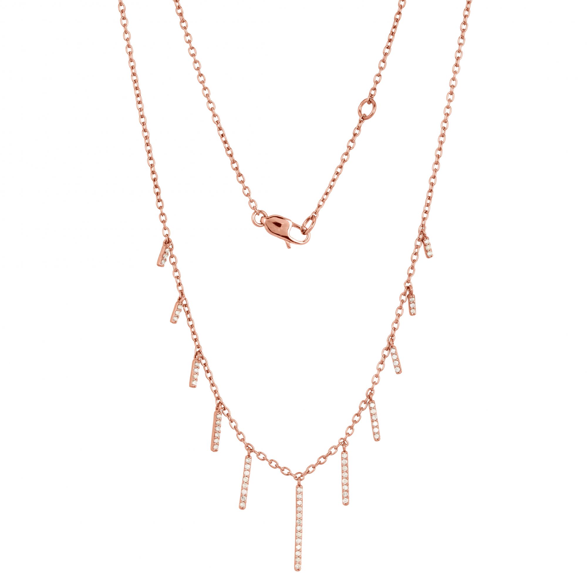 Rose Gold Classic Charm Necklace