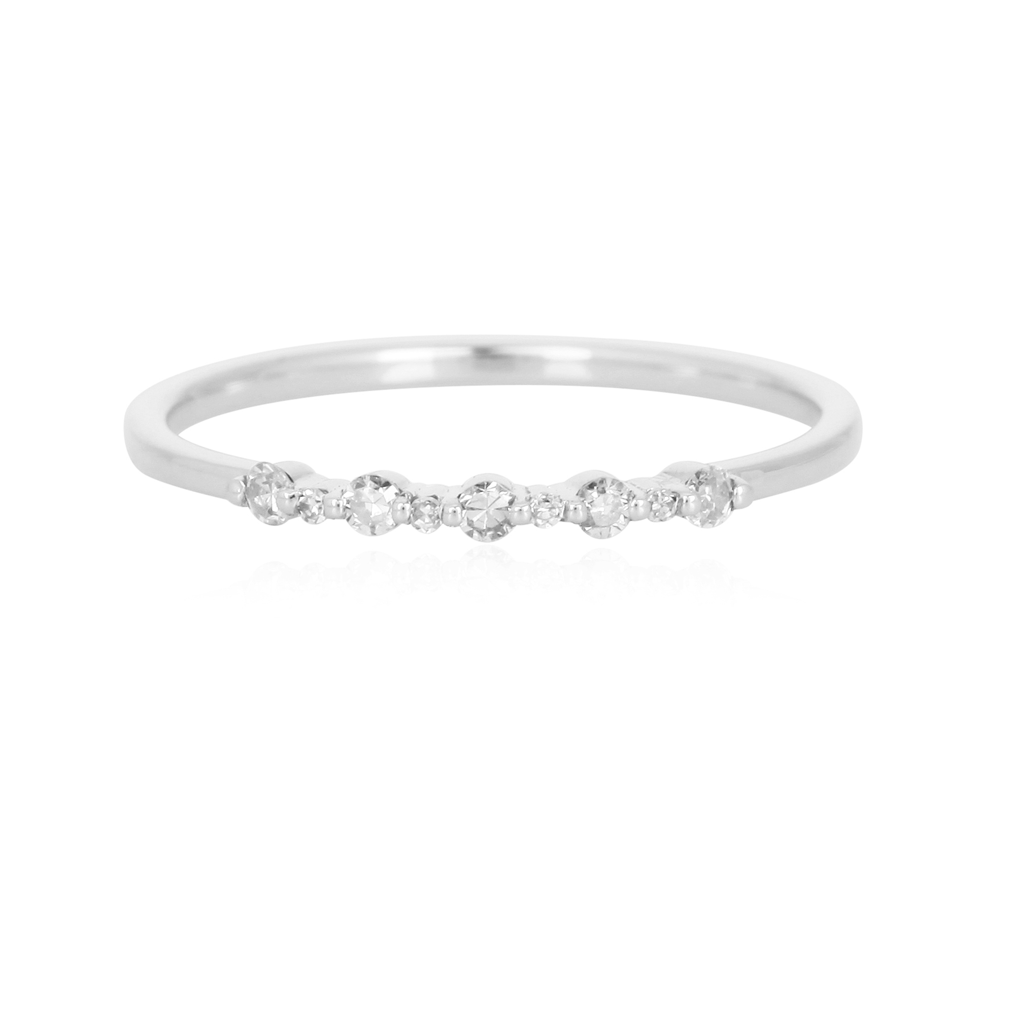 White Gold Diamond Band Ring