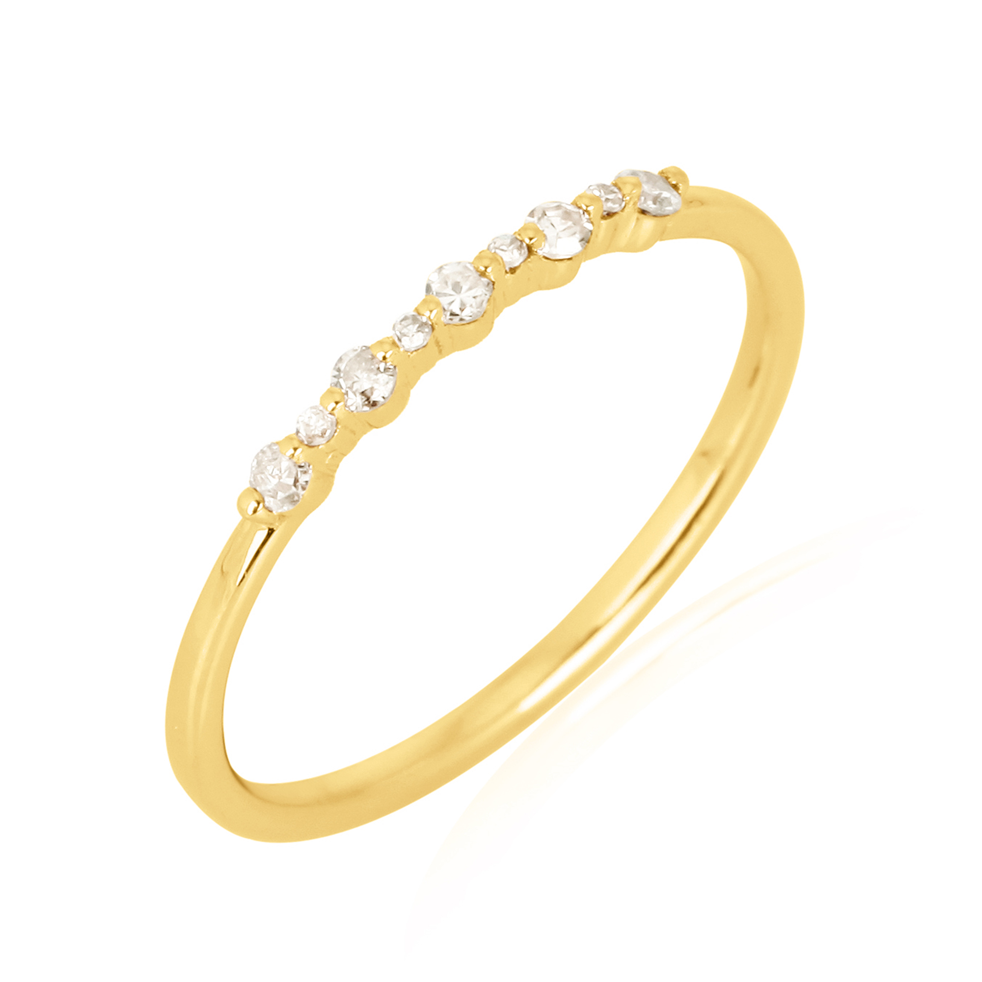 Yellow Gold Diamond Band Ring