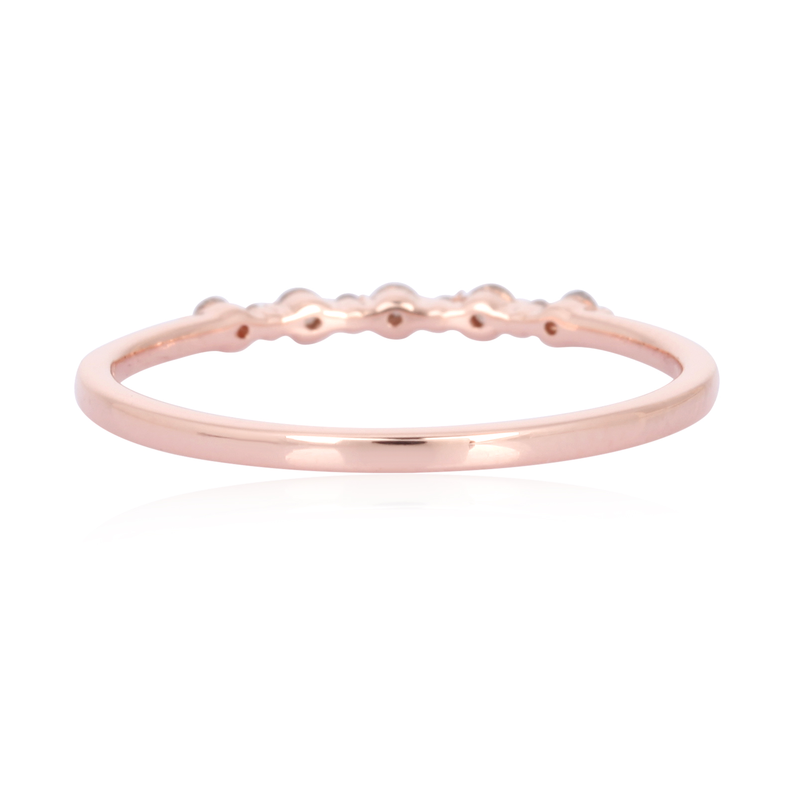 Rose Gold Diamond Band Ring