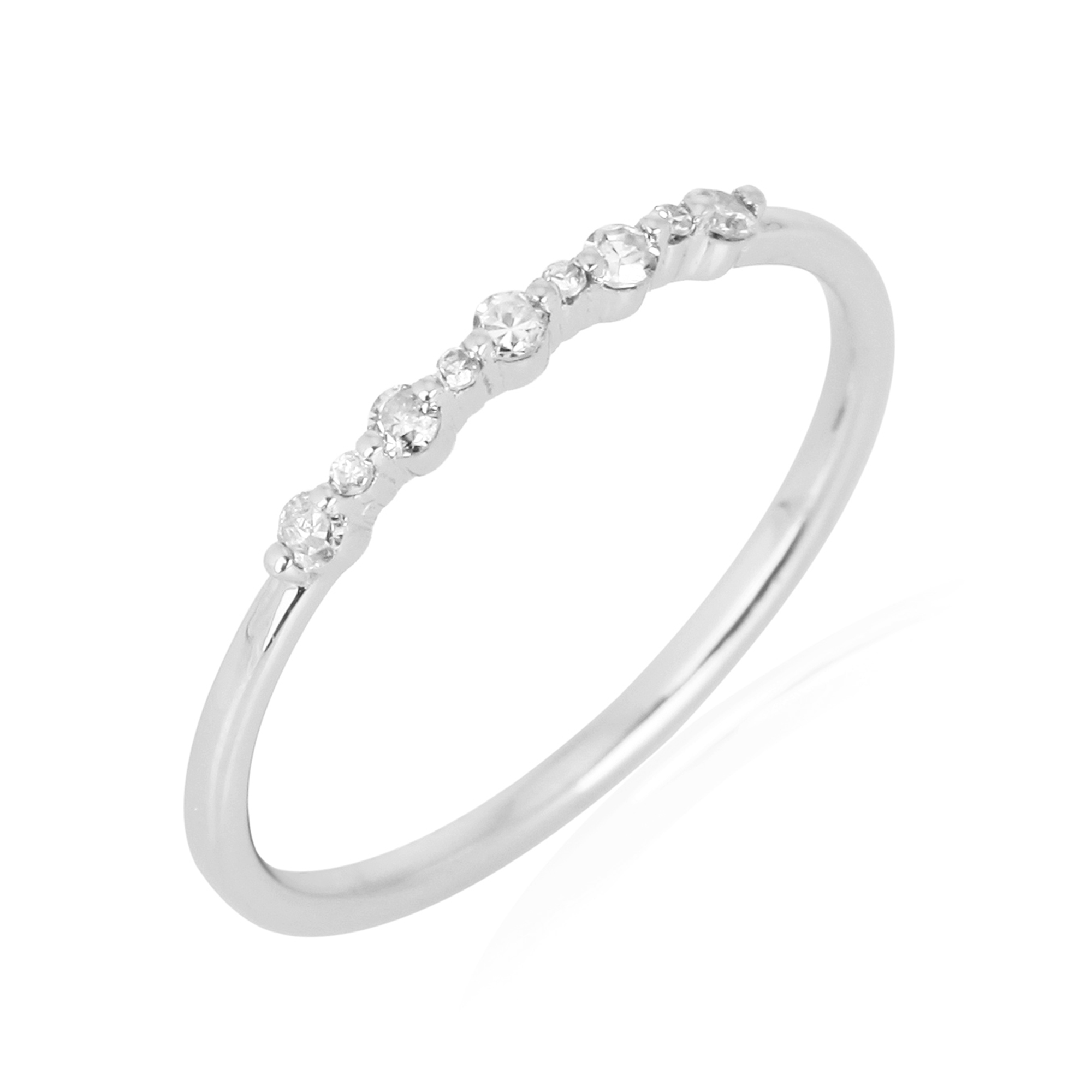 White Gold Diamond Band Ring