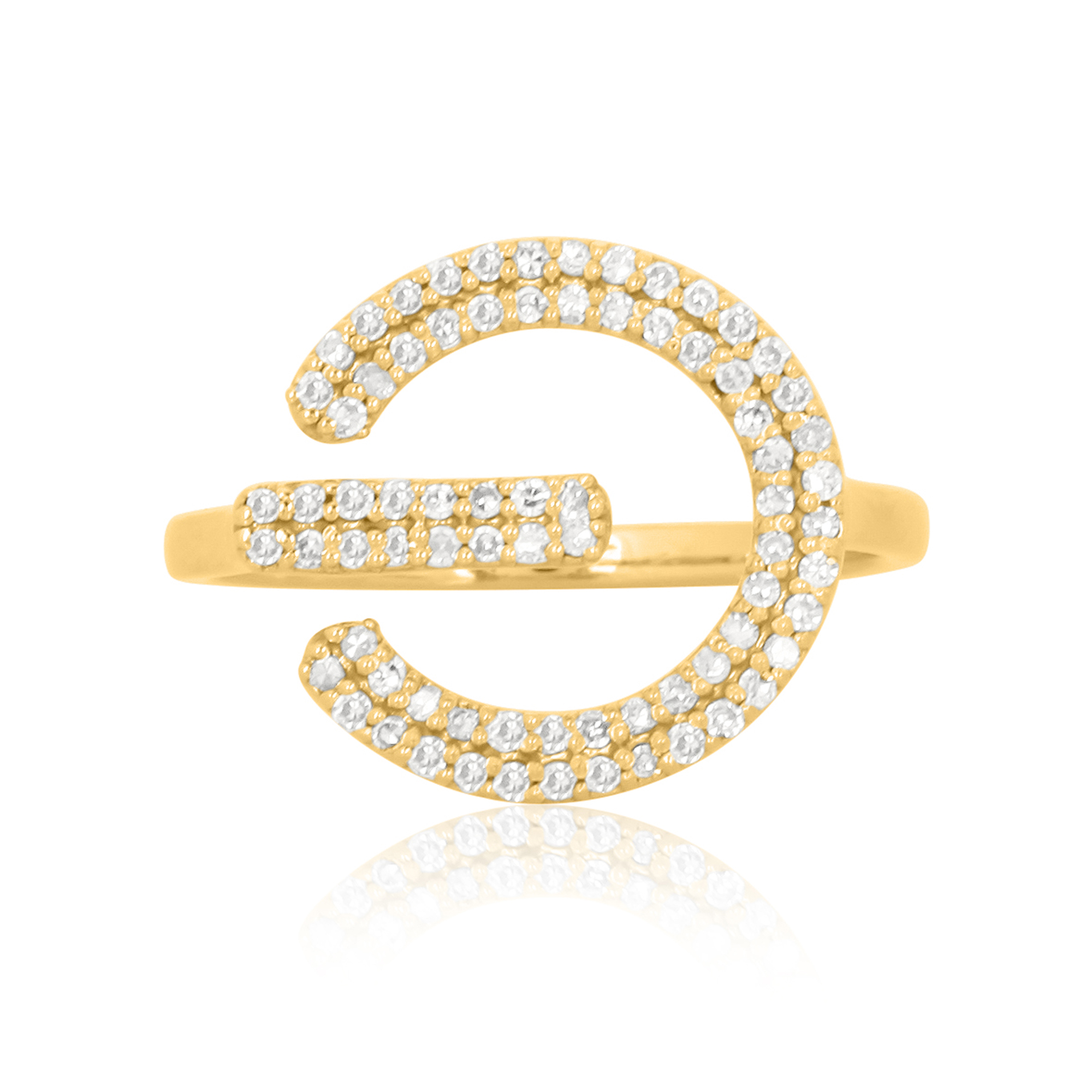 Yellow Gold Classic G Diamond Ring