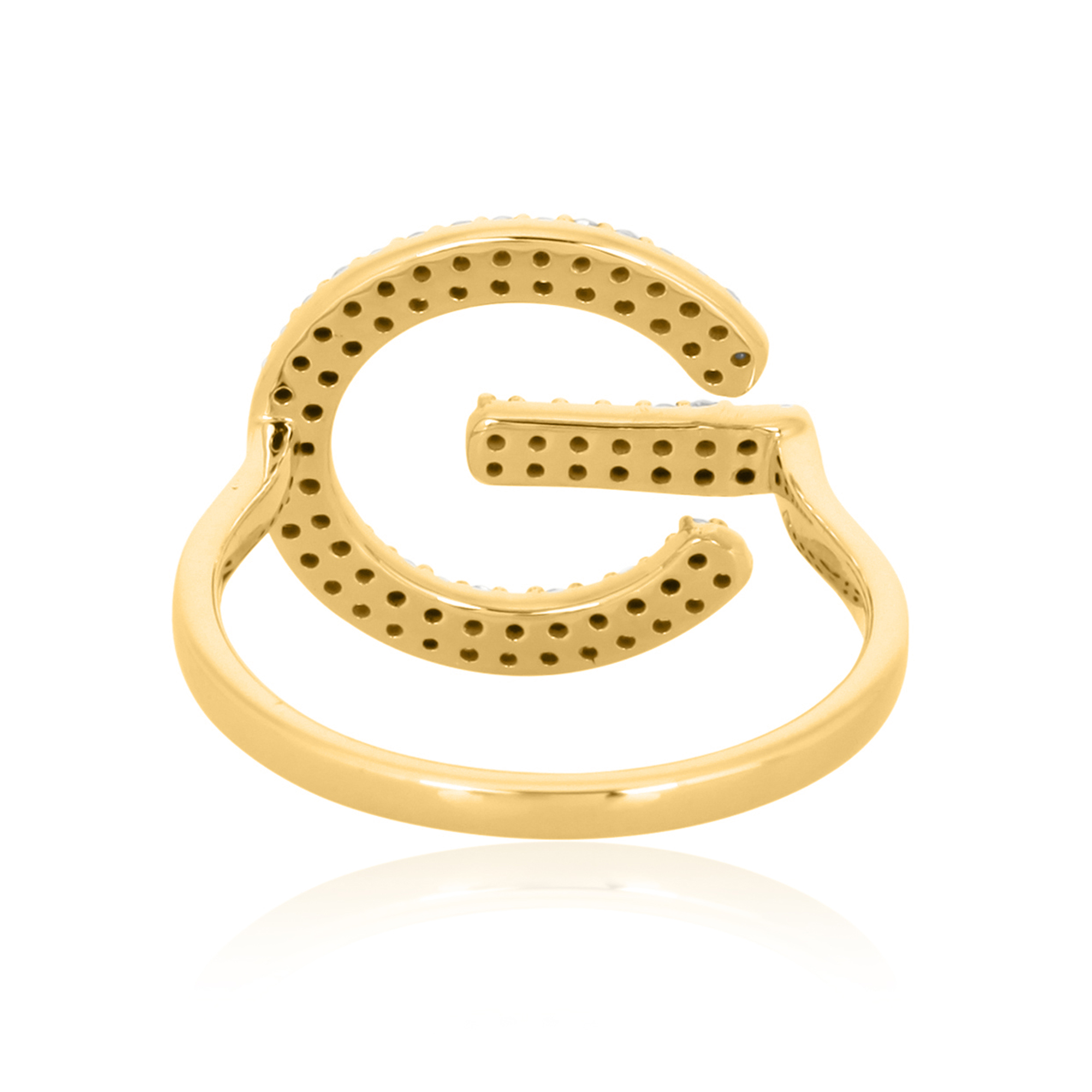 Yellow Gold Classic G Diamond Ring