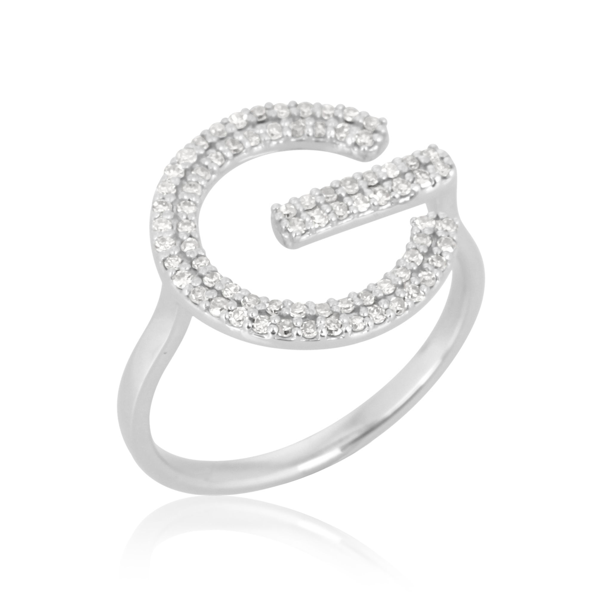 White Gold Classic G Diamond Ring