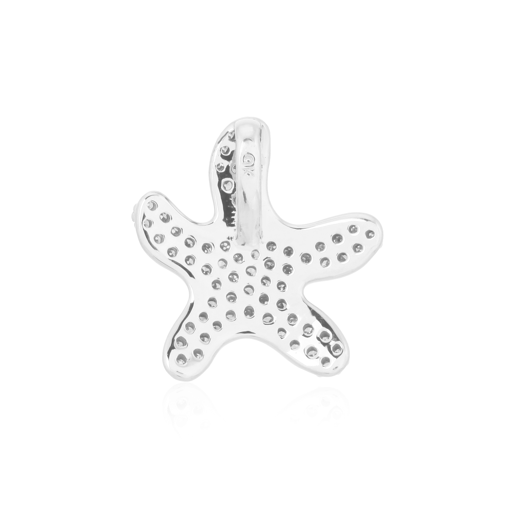 White Gold Star Diamond Pendant