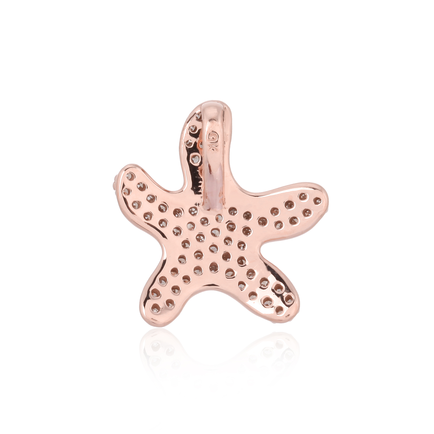 Rose Gold Star Diamond Pendant