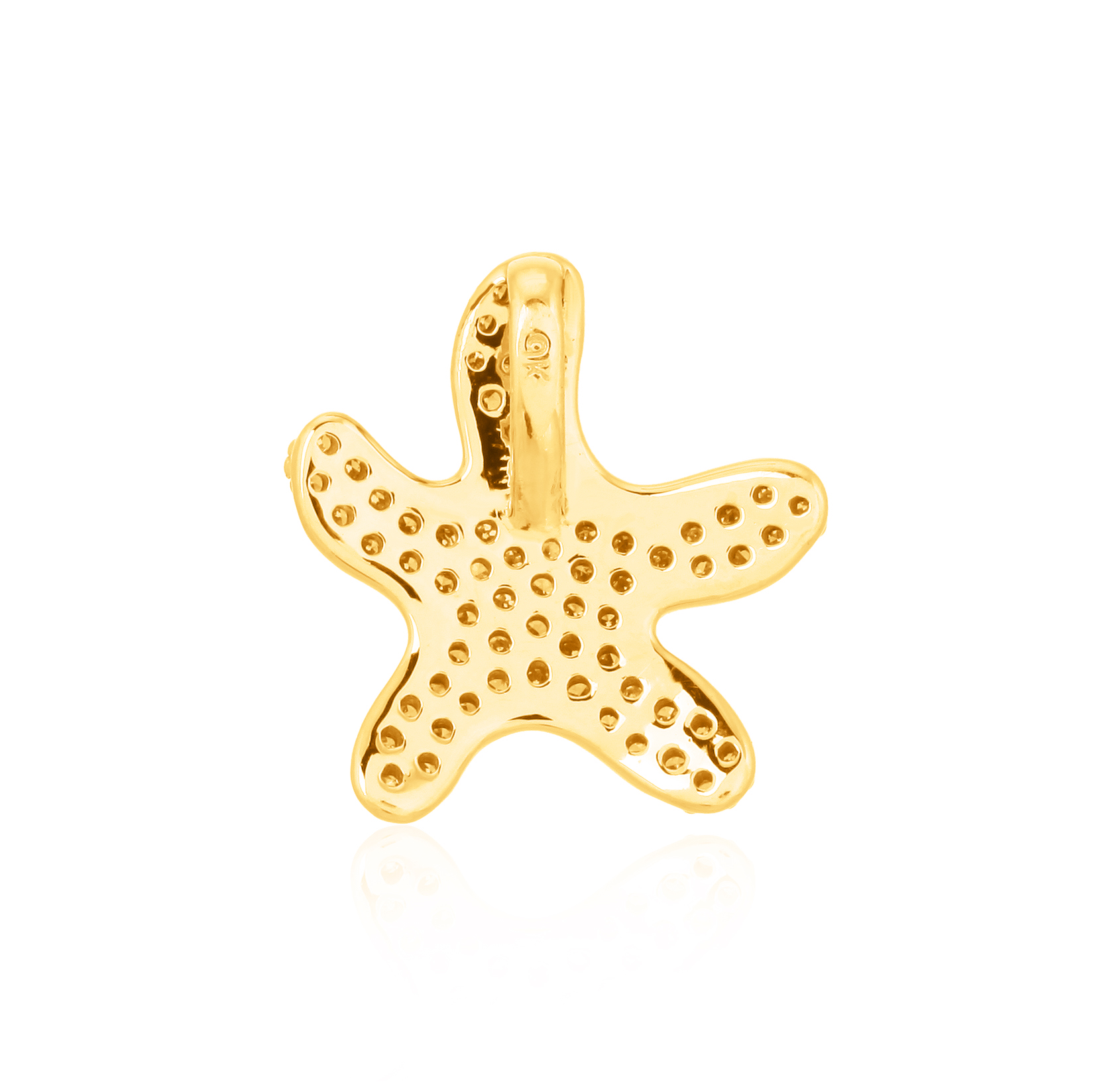 Yellow Gold Star Diamond Pendant