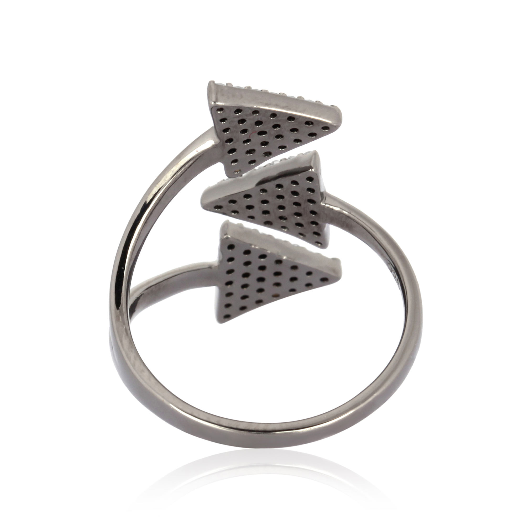 Sterling Silver Gap Diamond Ring