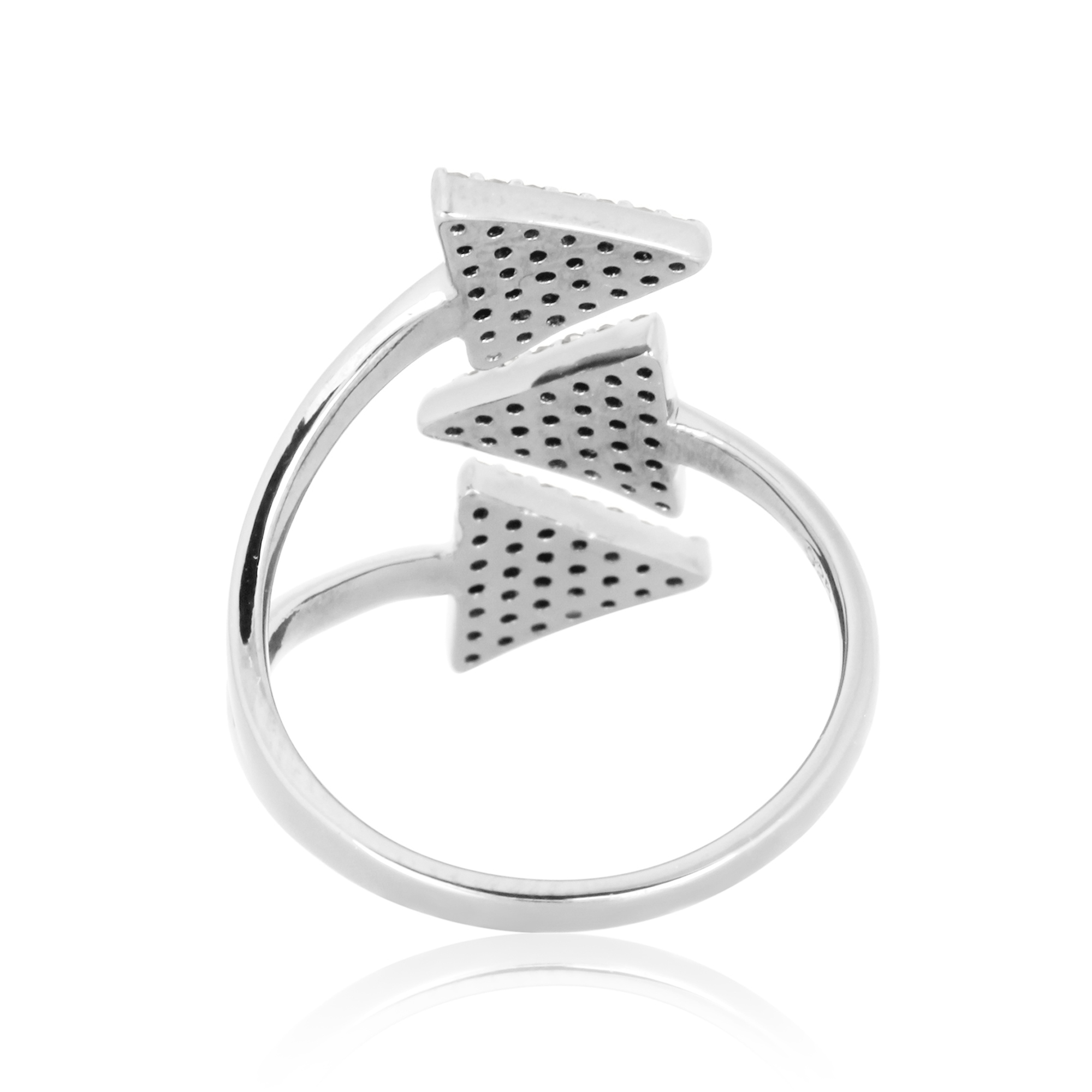 Sterling Silver Gap Diamond Ring