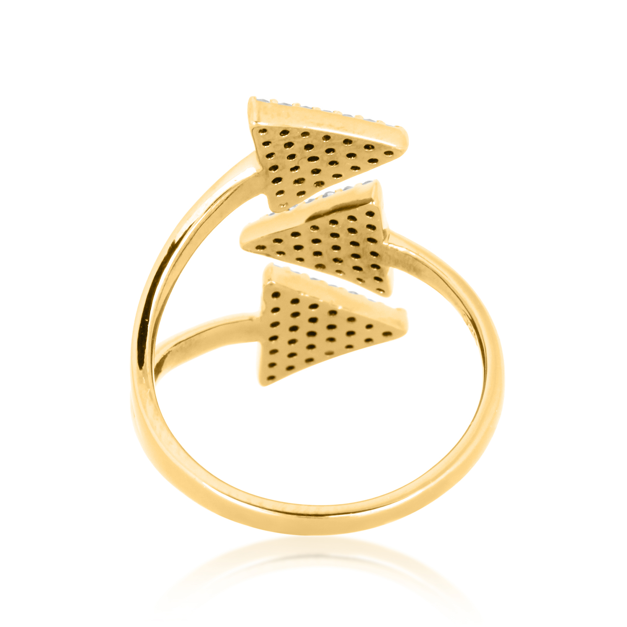 Sterling Silver Gap Diamond Ring