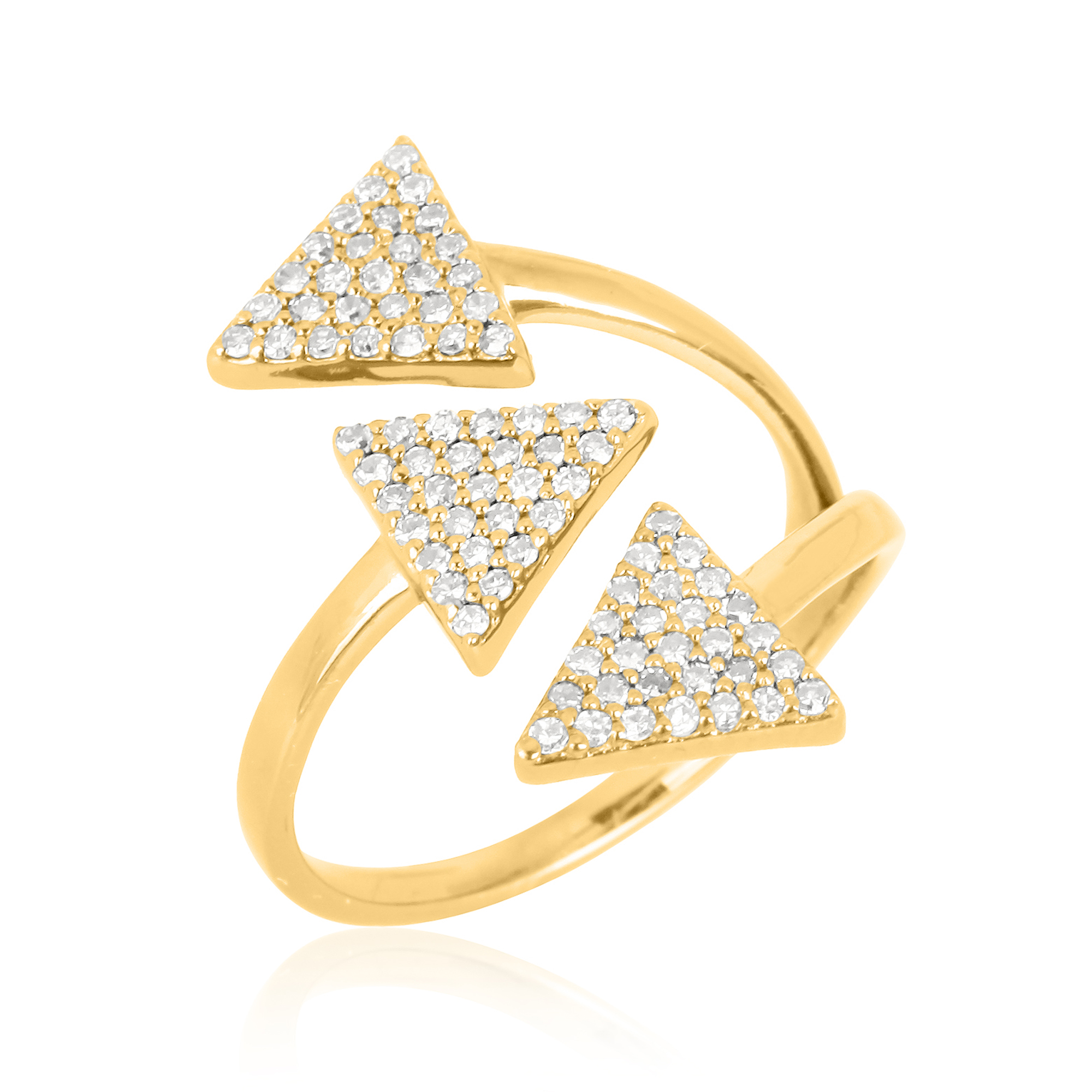 Sterling Silver Gap Diamond Ring