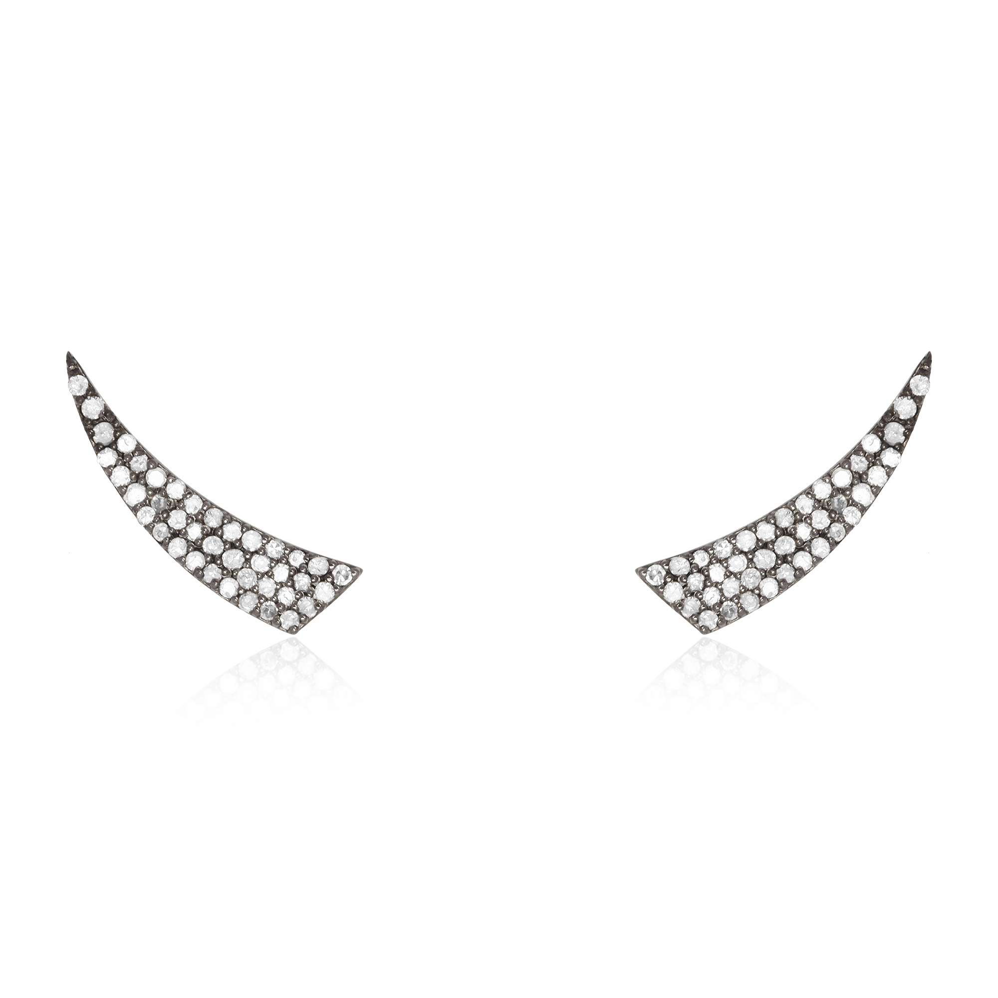 Sterling Silver Diamond Horn Climbers