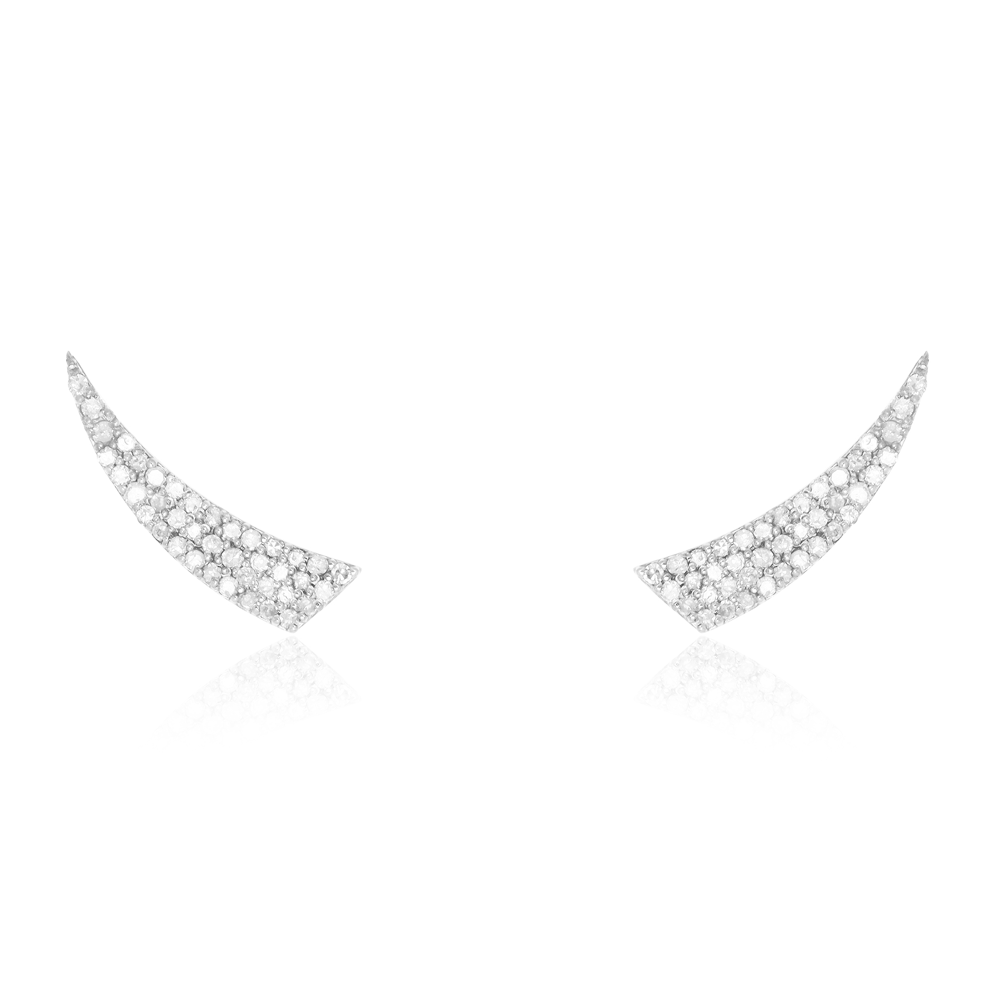 White Gold Diamond Horn Climbers
